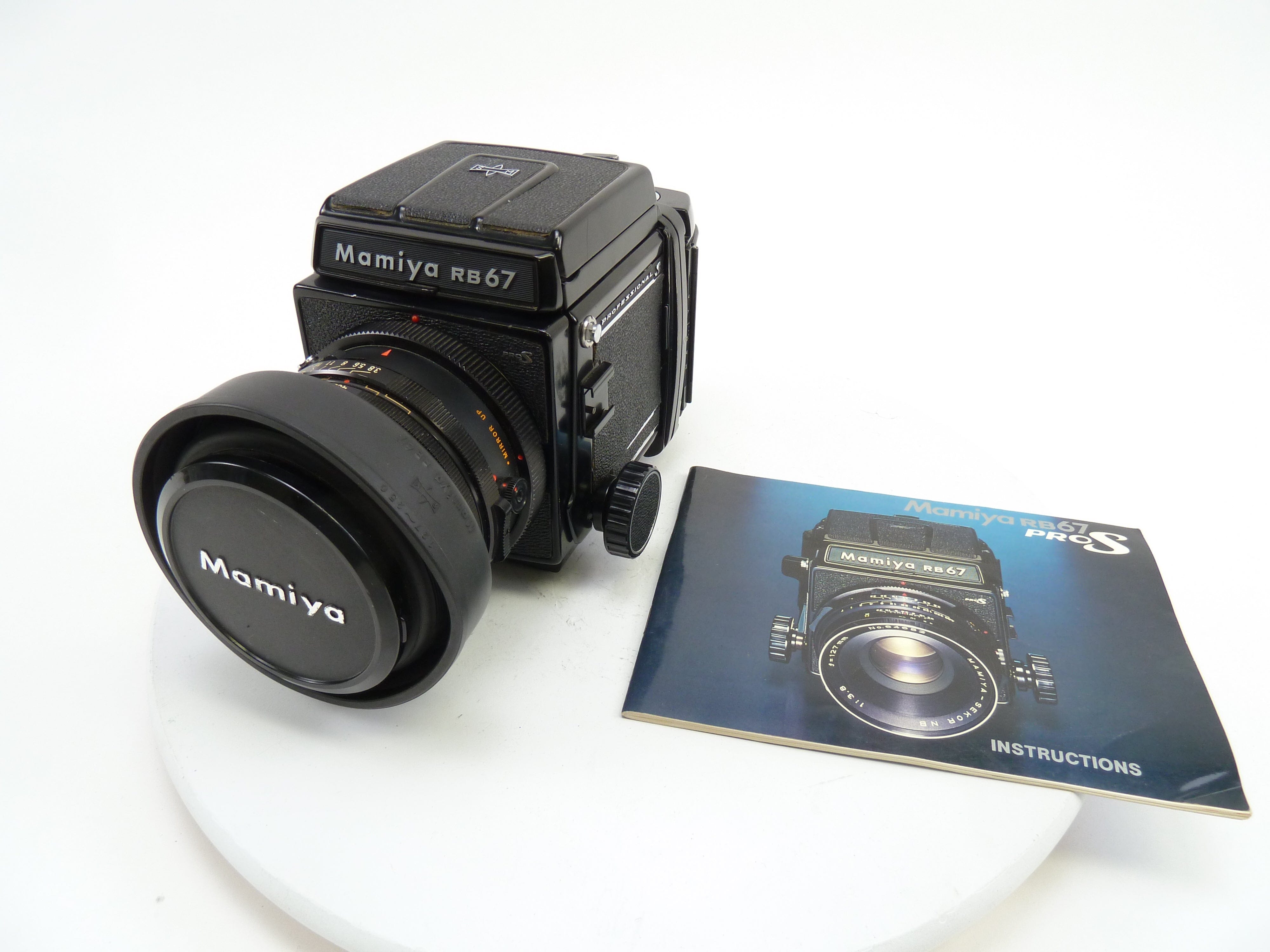 Mamiya RB67 Pro S Kit with 90MM f3.8 NB Lens, Pro S 120 Film Back, and WLF