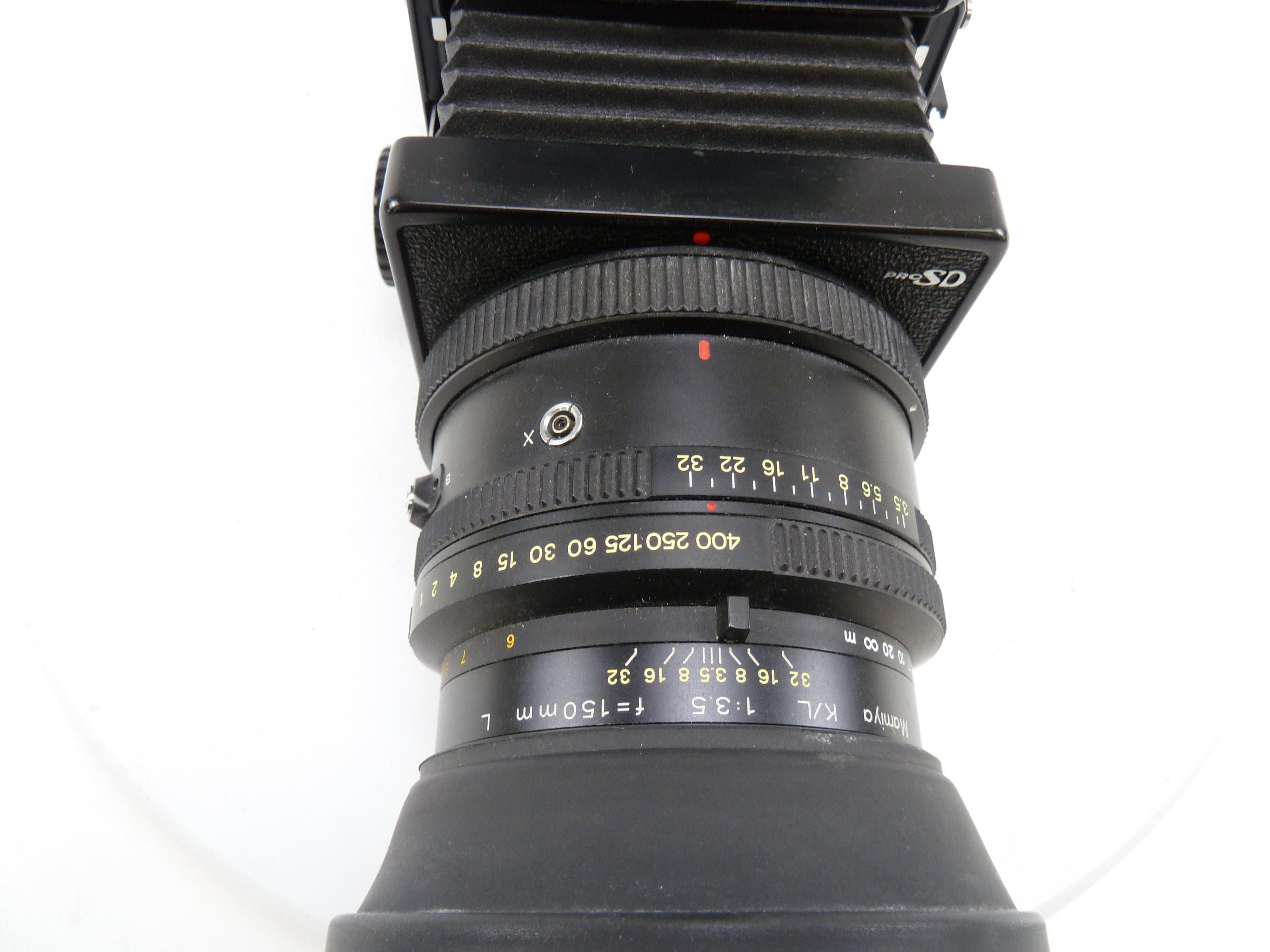 Mamiya RB67 Pro SD Camera Outfit with 150MM F3.5 K/L Lens, Pro SD 120 Back, & WLF