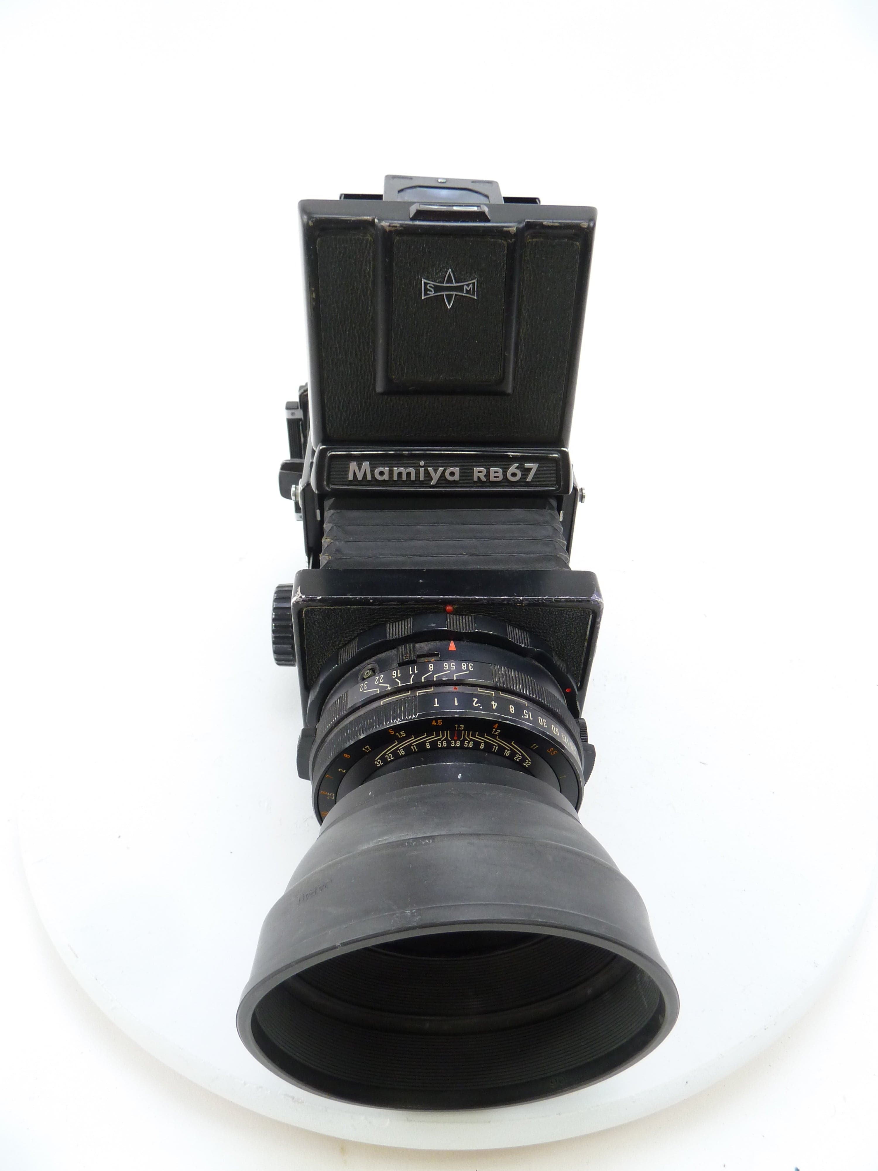 Mamiya RB67 with 127MM f3.8 Lens,  Pro 120 Back, and Waist Level Finder