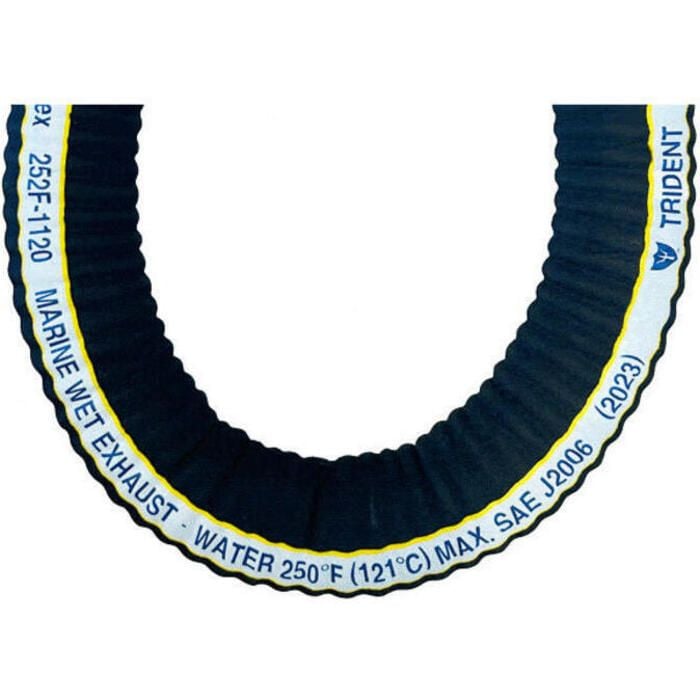 Trident Marine 252F-2004 Trident 252F1584 Trident Extra-Flex Corrugated Wet, Exhaust, 12.5' Length, 2" I.D.
