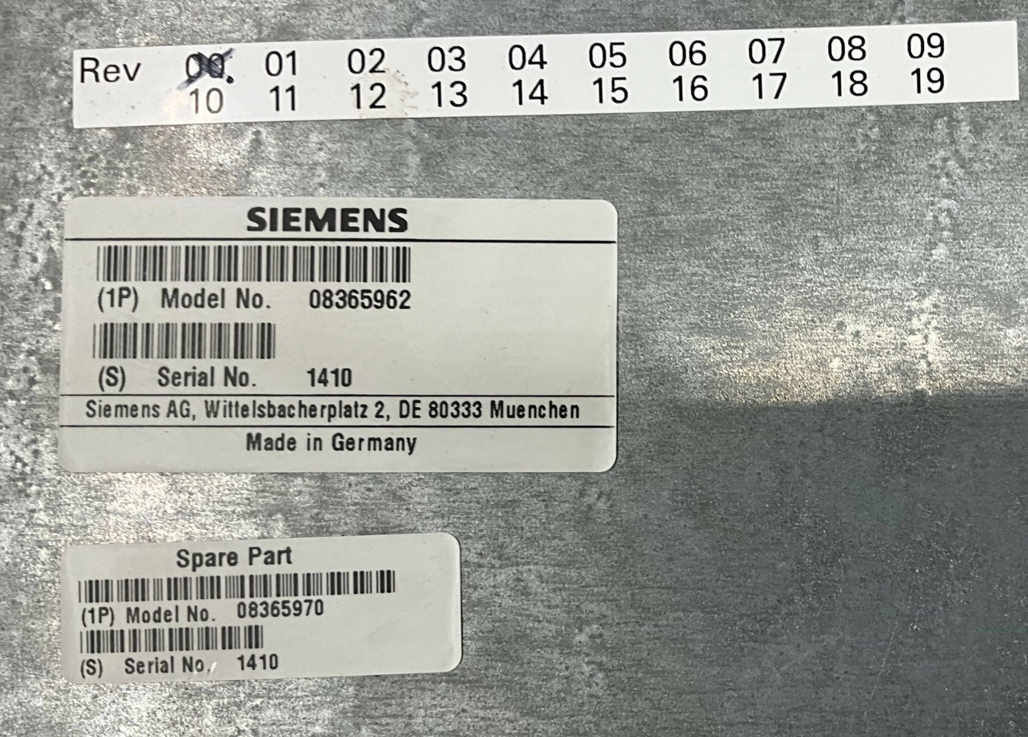 MATRIX MVT (08365970/08365962 SIEMENS