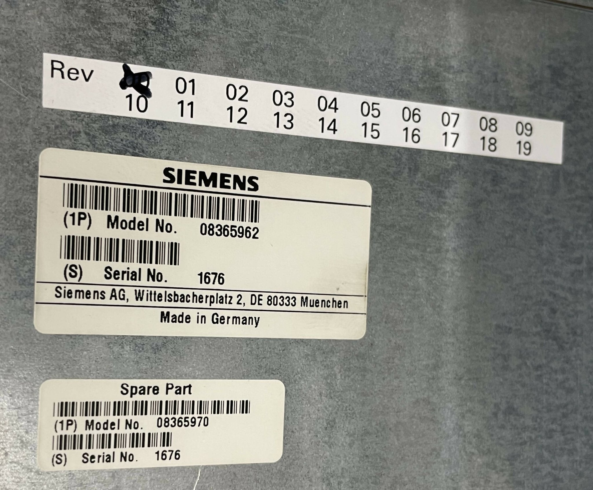 MATRIX MVT (08365970/08365962 SIEMENS