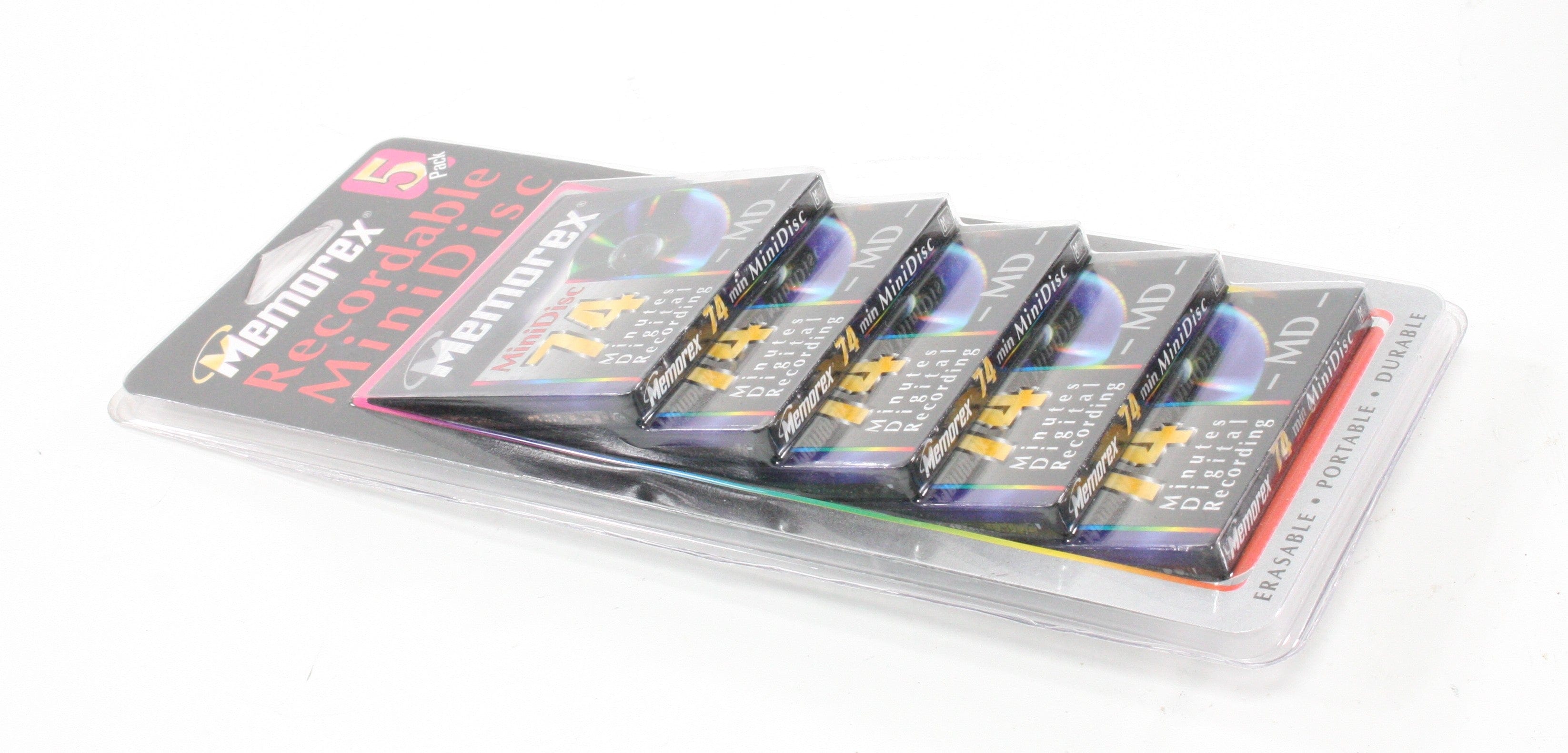 Memorex Recordable MiniDiscs (5 pack)  IN BOX