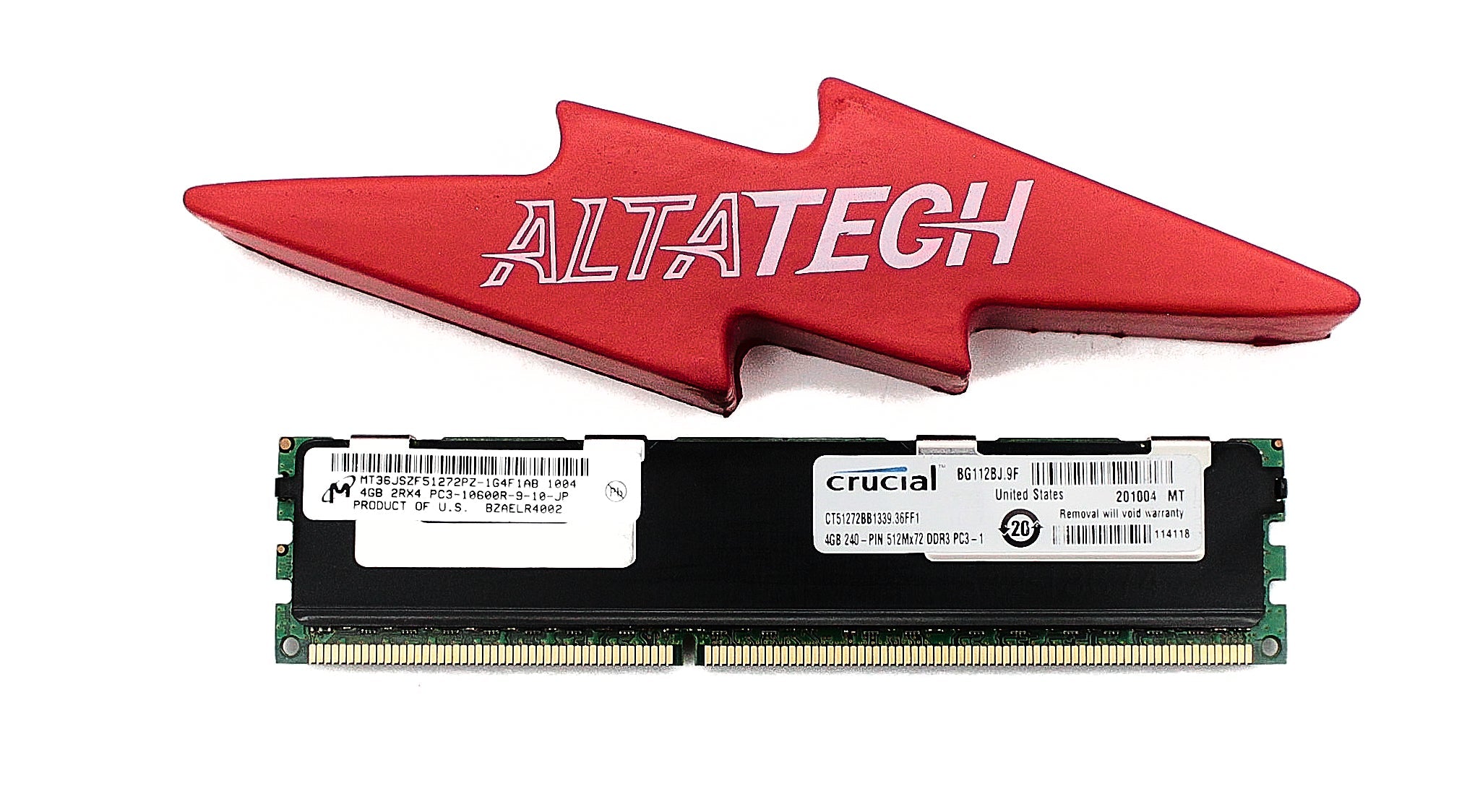 Micron MT36JSZF51272PZ-1G4F 4GB PC3-10600R DDR3-1333 2RX4 ECC