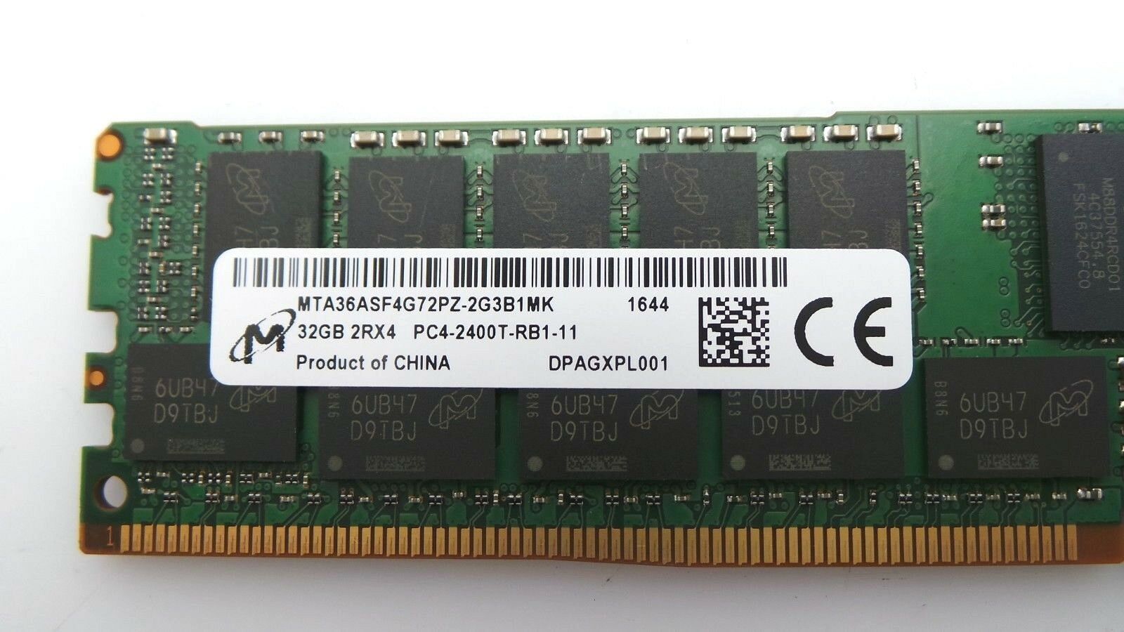 Micron 32GB PC4-19200T RDIMM - Label Detail | Alo Tech Solutions