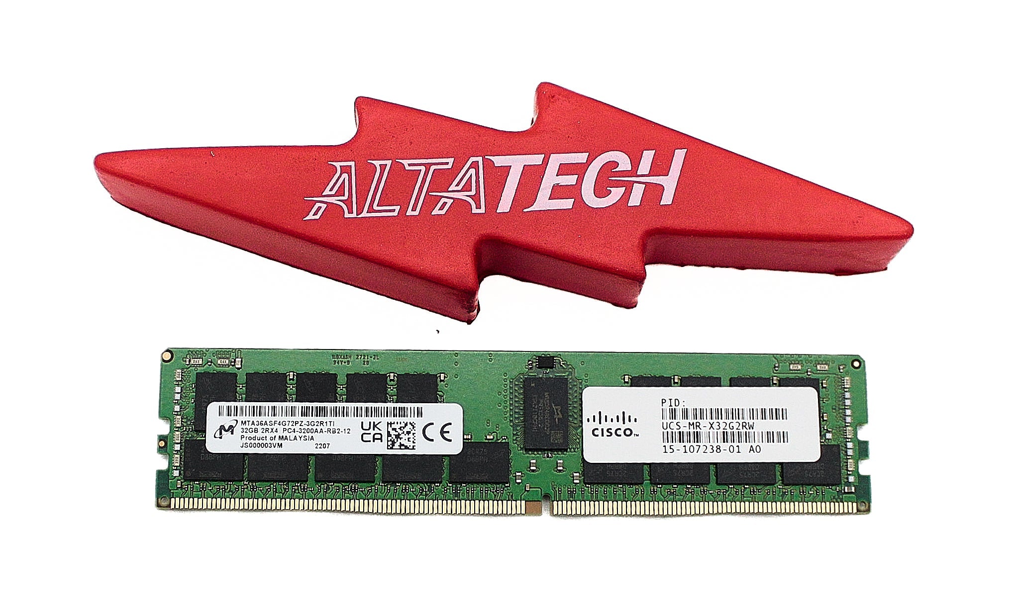 Micron MTA36ASF4G72PZ-3G2E2 32GB PC4-25600AA DDR4-3200 2RX4 ECC