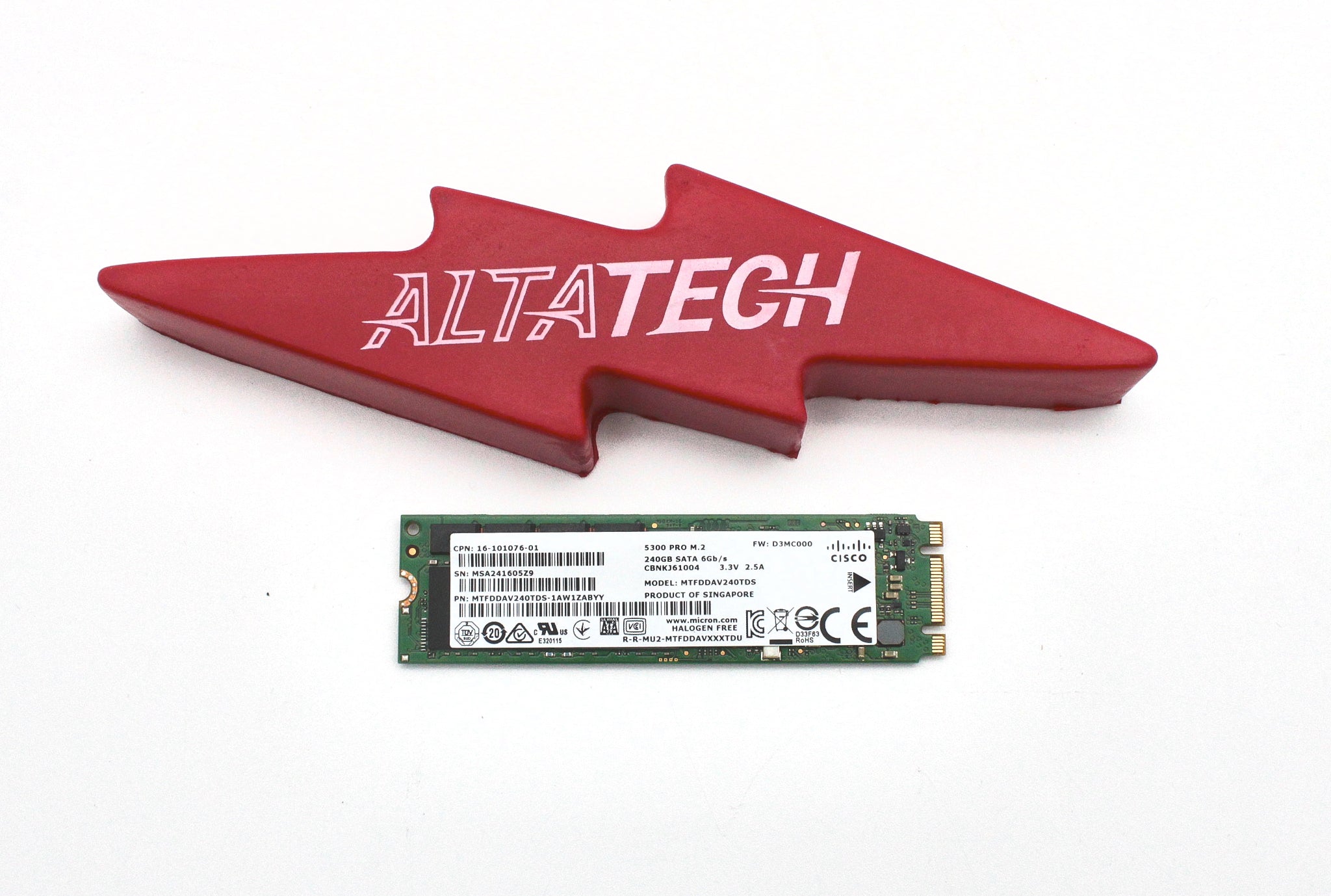 Micron MTFDDAV240TCB-1AR1ZA 240GB SSD Sata 6g m.2 5100 Pro