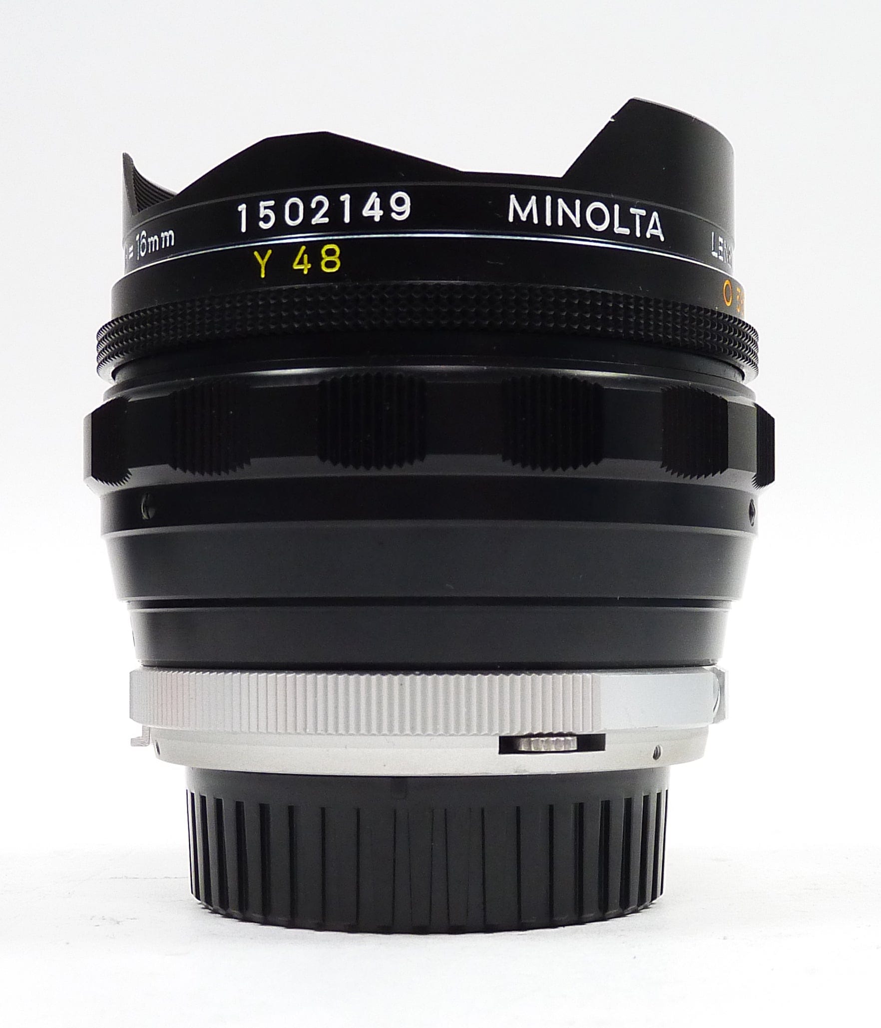 Minolta 16mm f/2.8 MC Fish-EYE Rokkor-OK Lens for Minolta MD/MC Mount