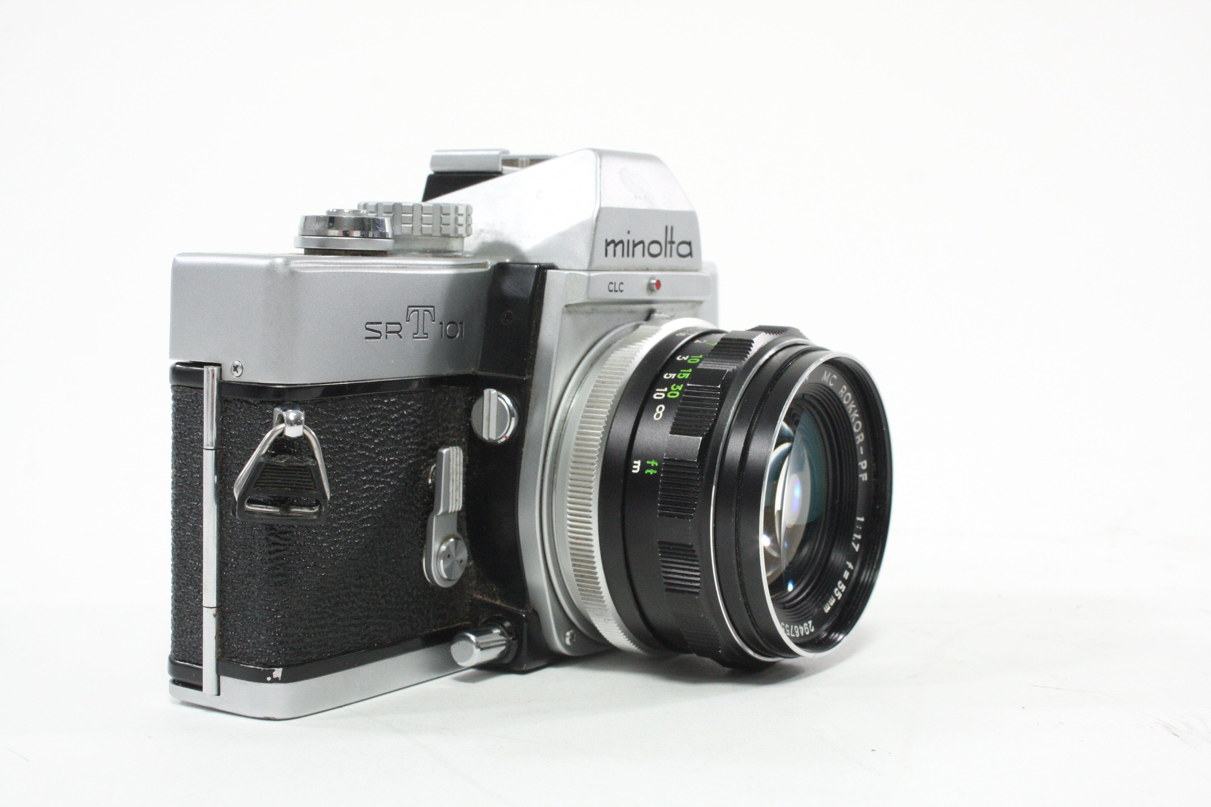 Minolta SRT101 35mm SLR Camera with Rokkor-PF 55mm f/1.7 Lens