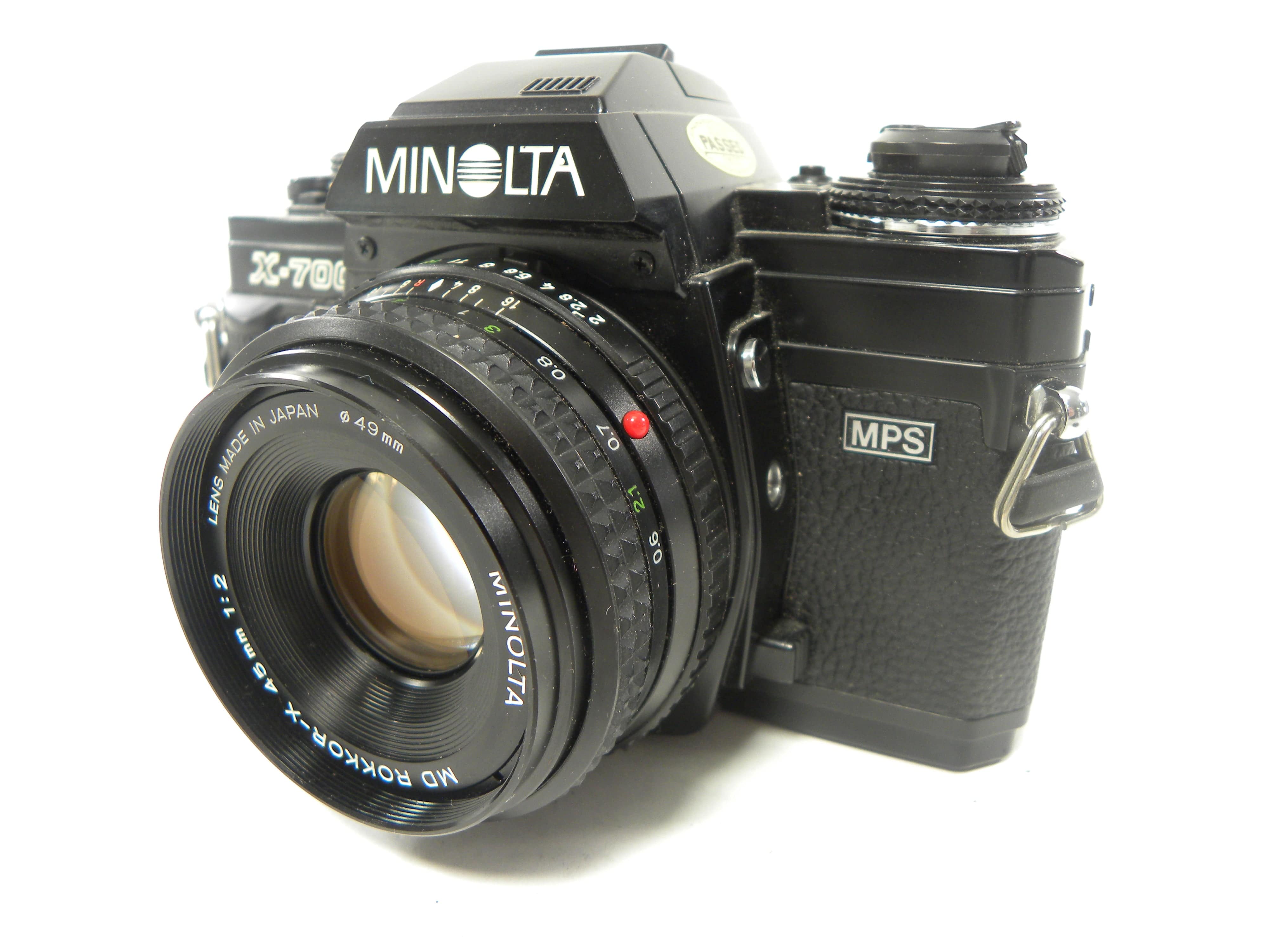 Minolta X-700 35mm SLR w/MD Rokkor-X 45mm f2