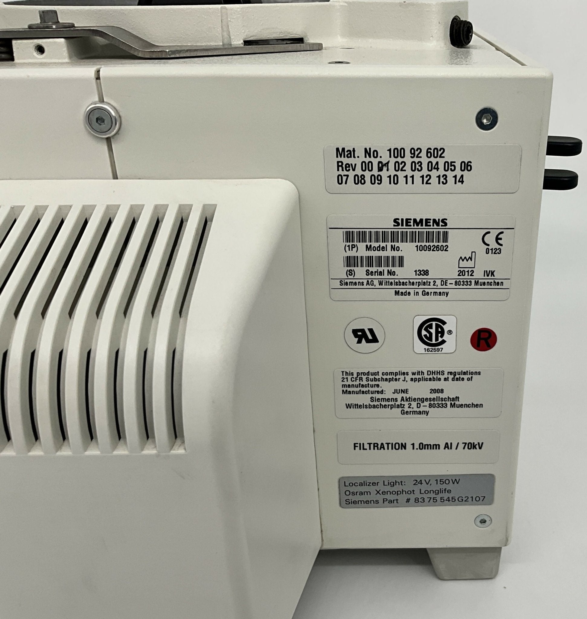 MULTILEAF C0LLIMATOR N PBL II (10092602 SIEMENS