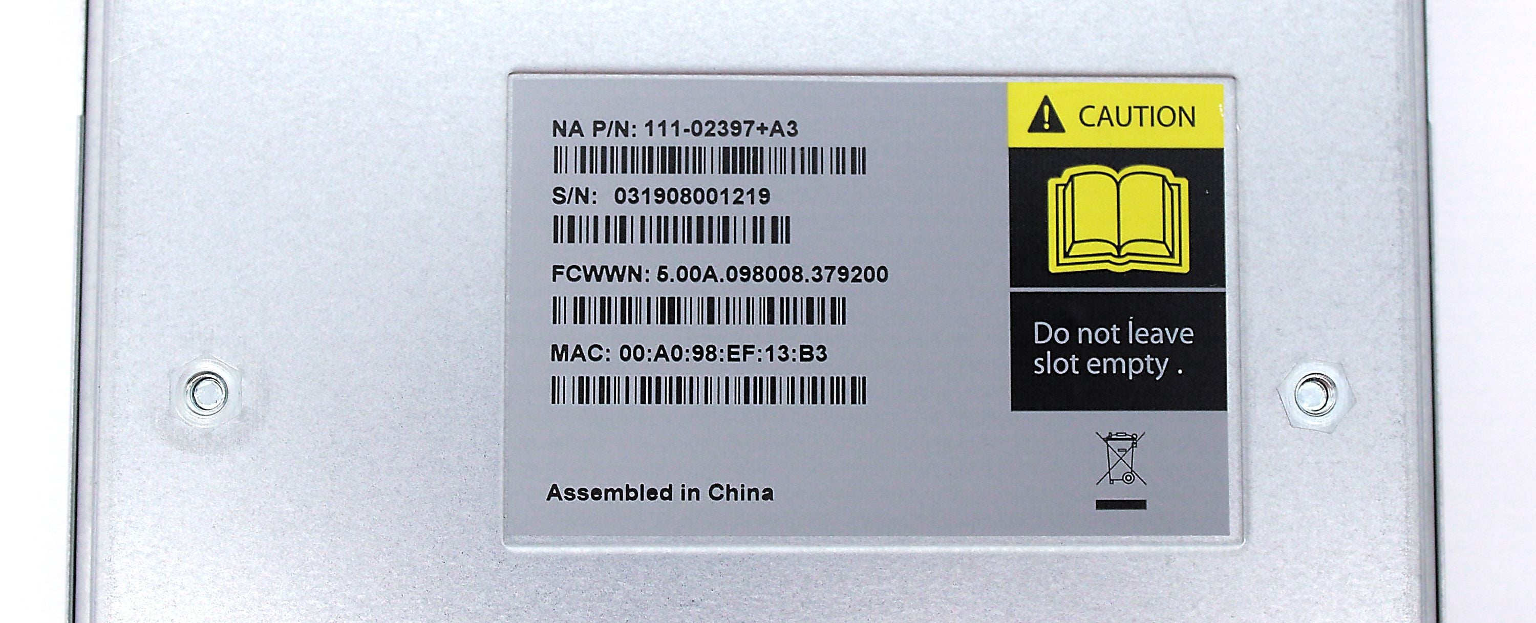 NetApp 111-02397 CNA Module - Label | Alo Tech Solutions