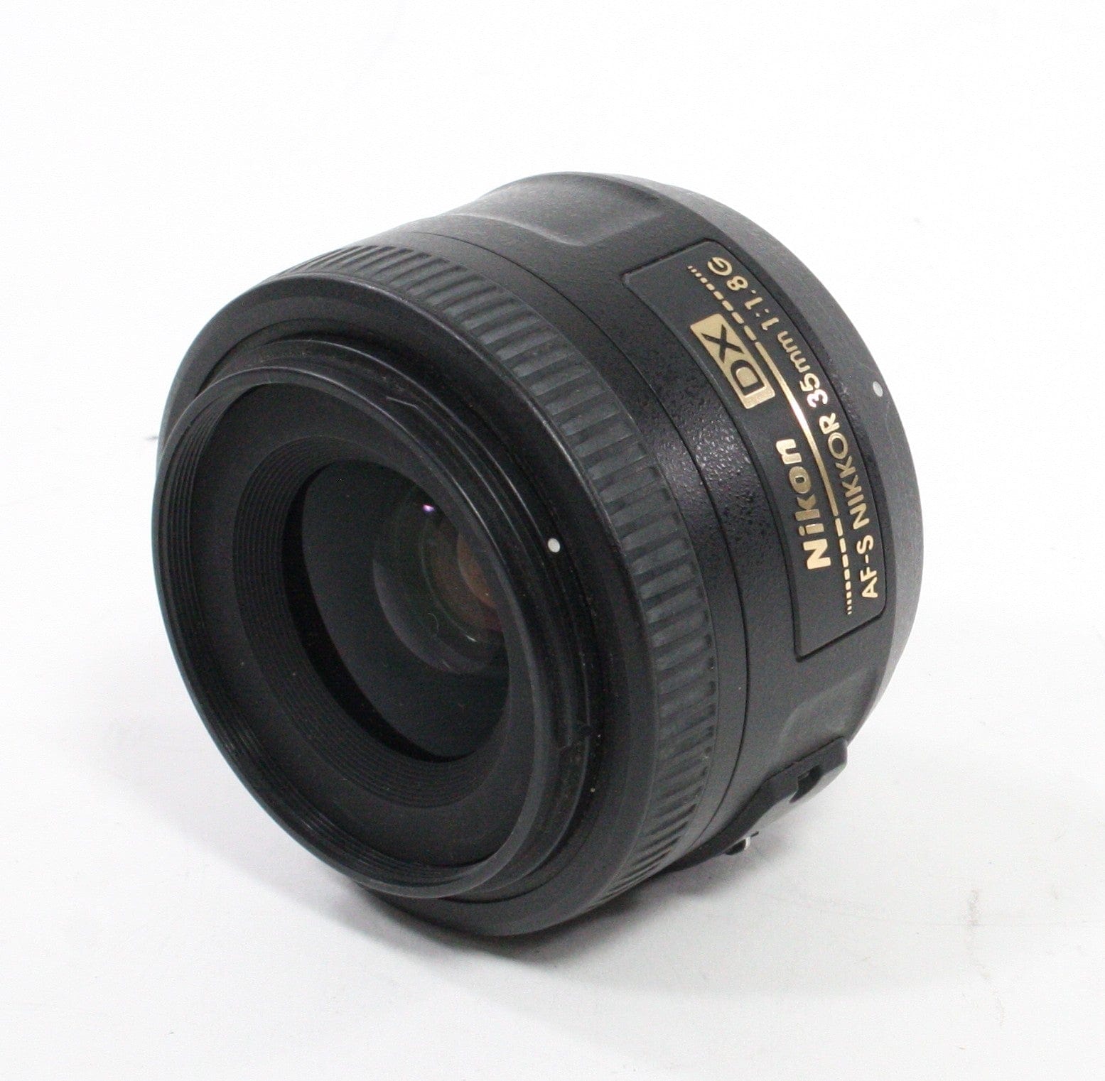 Nikon 35mm f/1.8G AF-S DX Lens with HB-46 Hood for Nikon F Mount