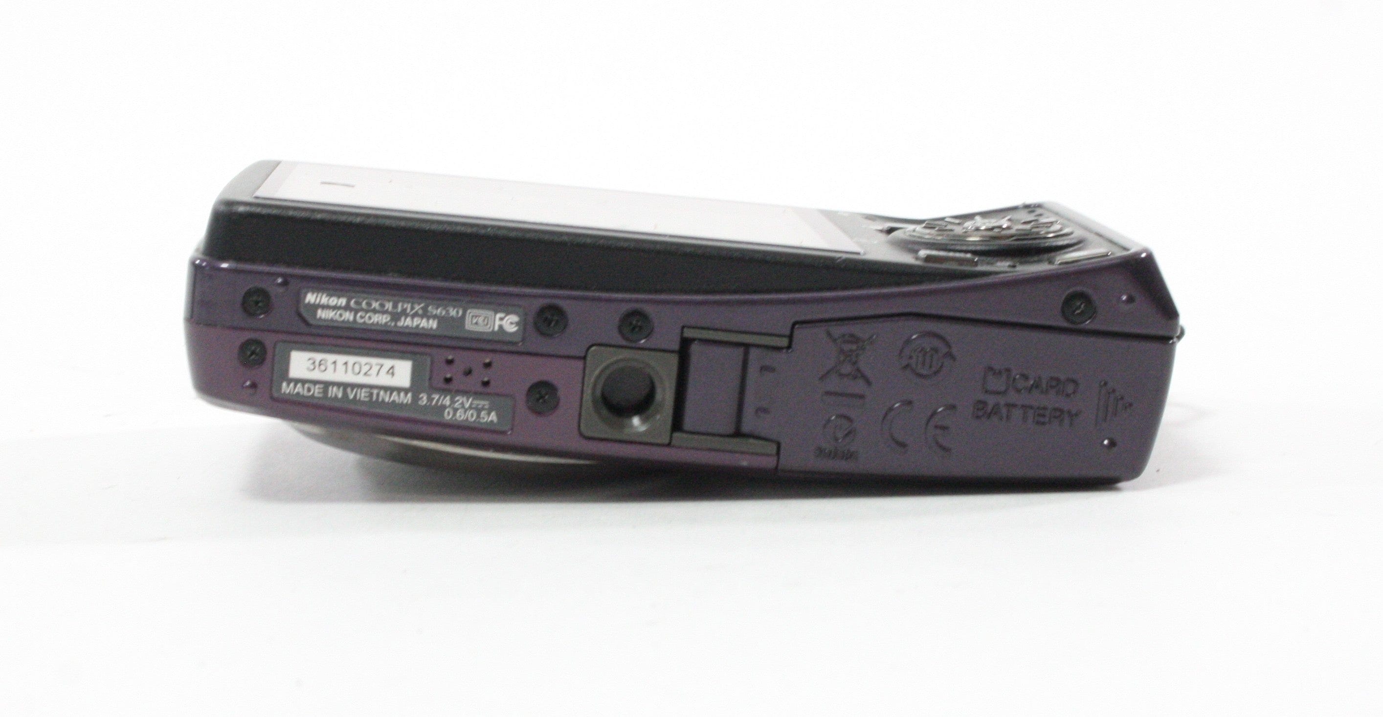 Nikon CoolPix S630 Digital Point-and-Shoot 7x Zoom 12.0mp (Purple)