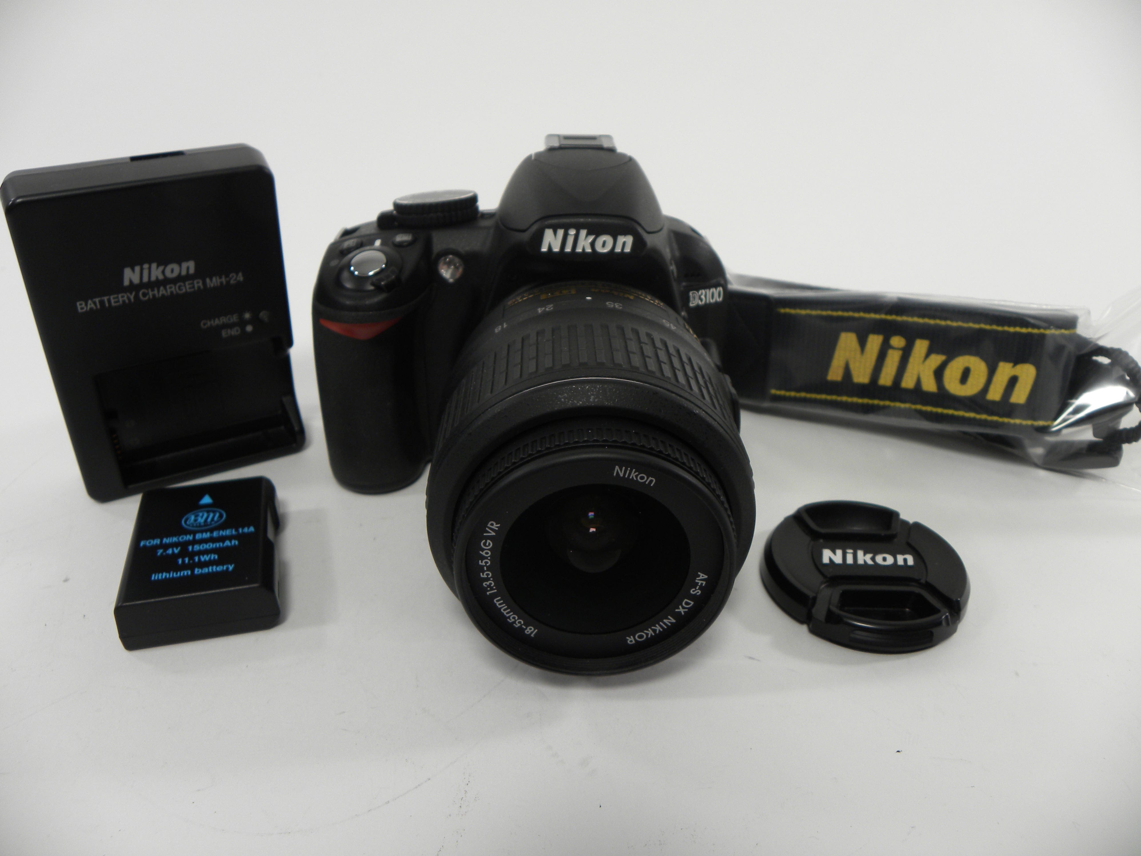 Nikon D3100 14.2mp Digital SLR w/AF-S Nikkor 18-55 DX VR Shutter Ct. 2,169