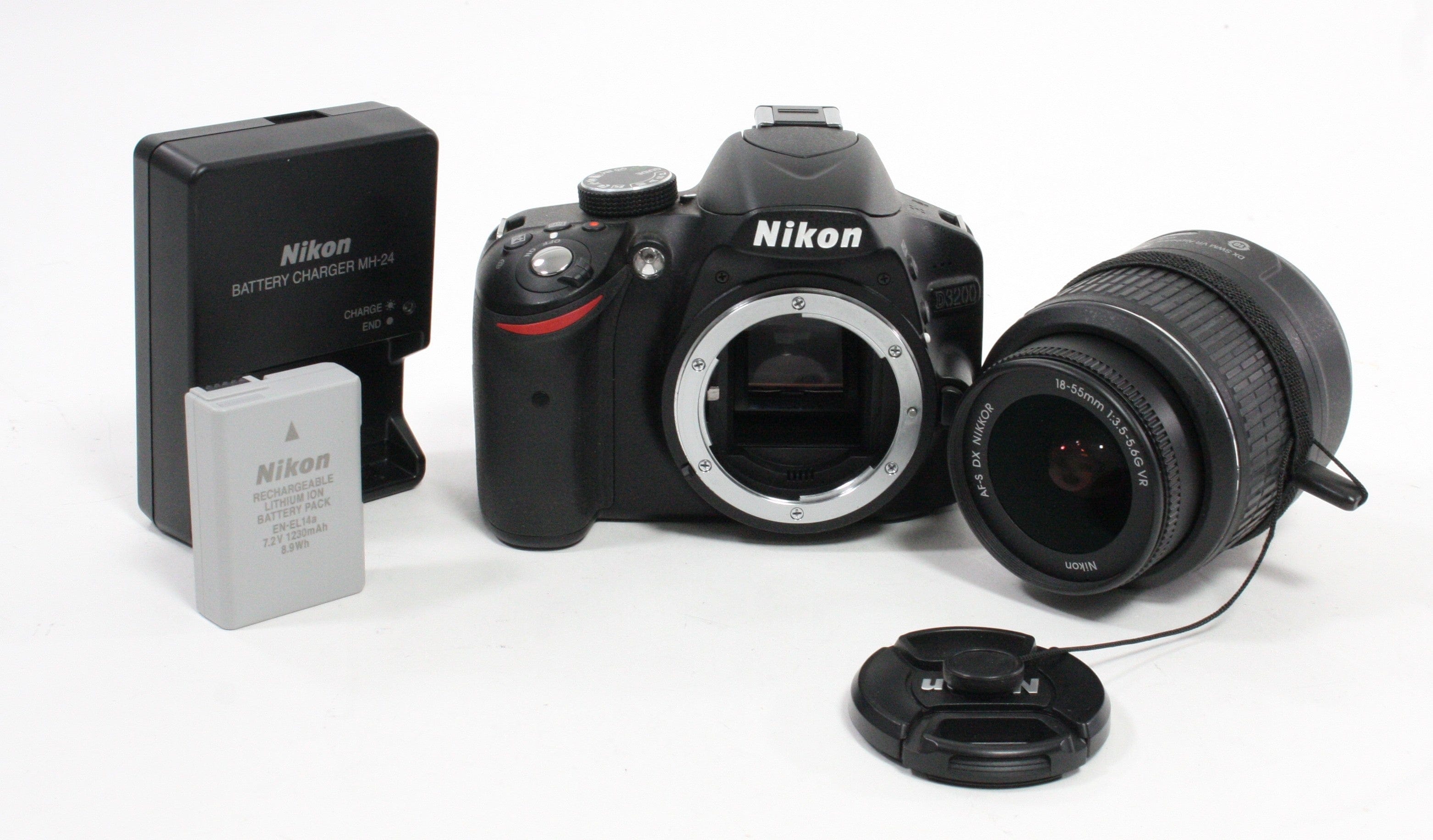 Nikon D3200 Digital SLR with 18-55mm f/3.5-5.6G Lens Shutter Count 355