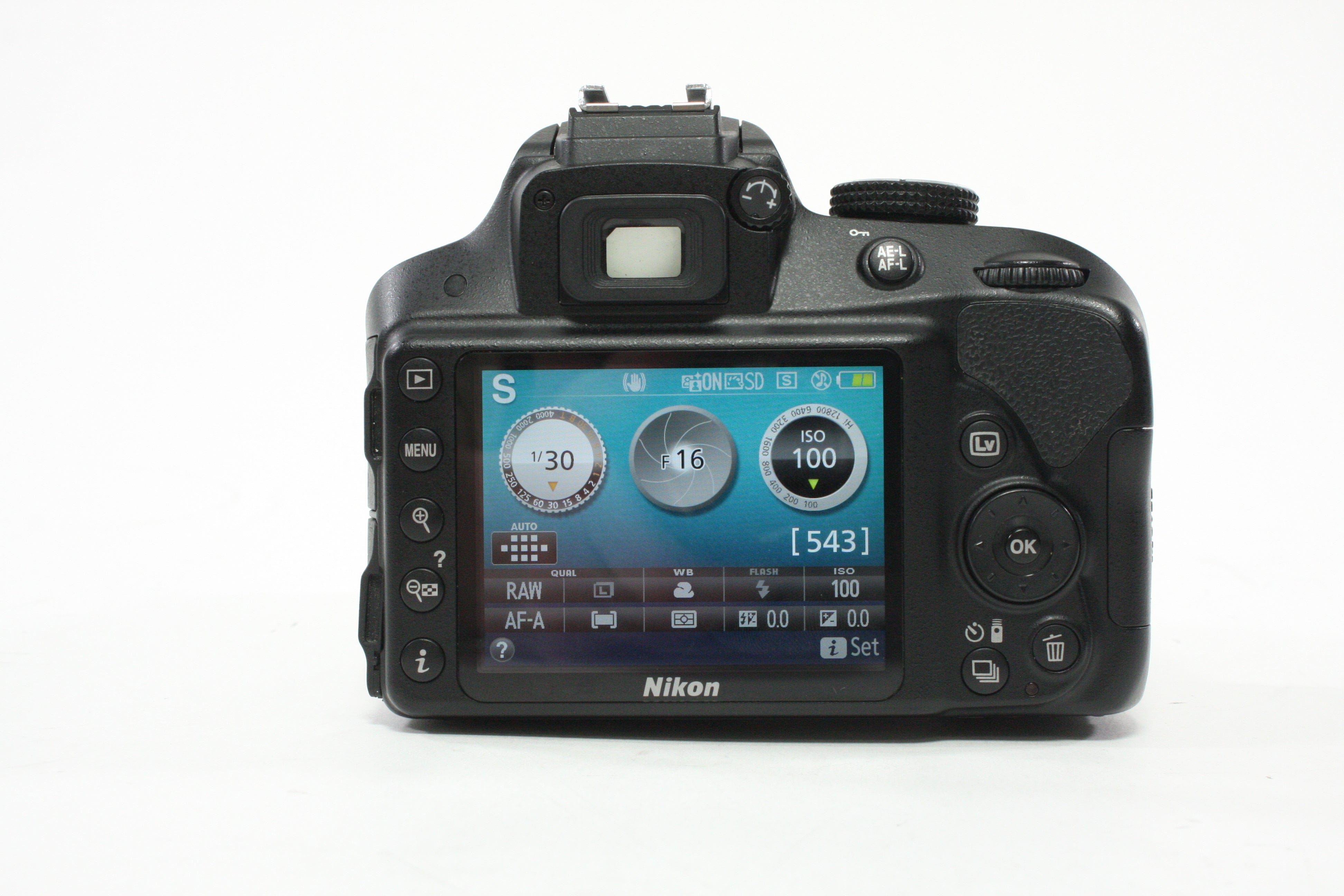 Nikon D3300 DSLR Camera with 18-55mm f/3.5-5.6G II VR DX AF-S Lens with a Shutter Count of 5,244
