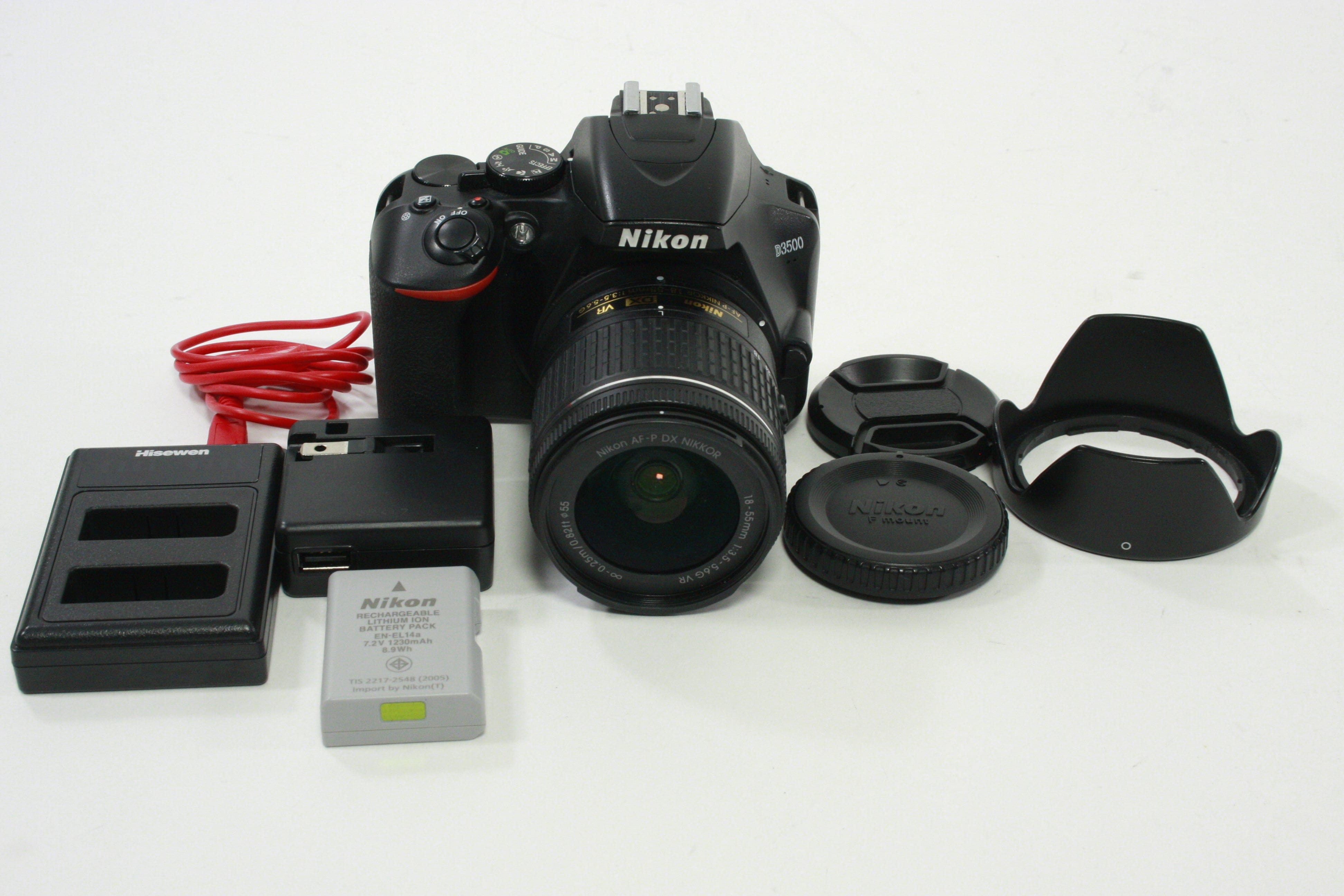 Nikon D3500 Digital SLR Camera w 18-55mm f3.5-5.6 G AF-P DX VR Lens SC 15,988