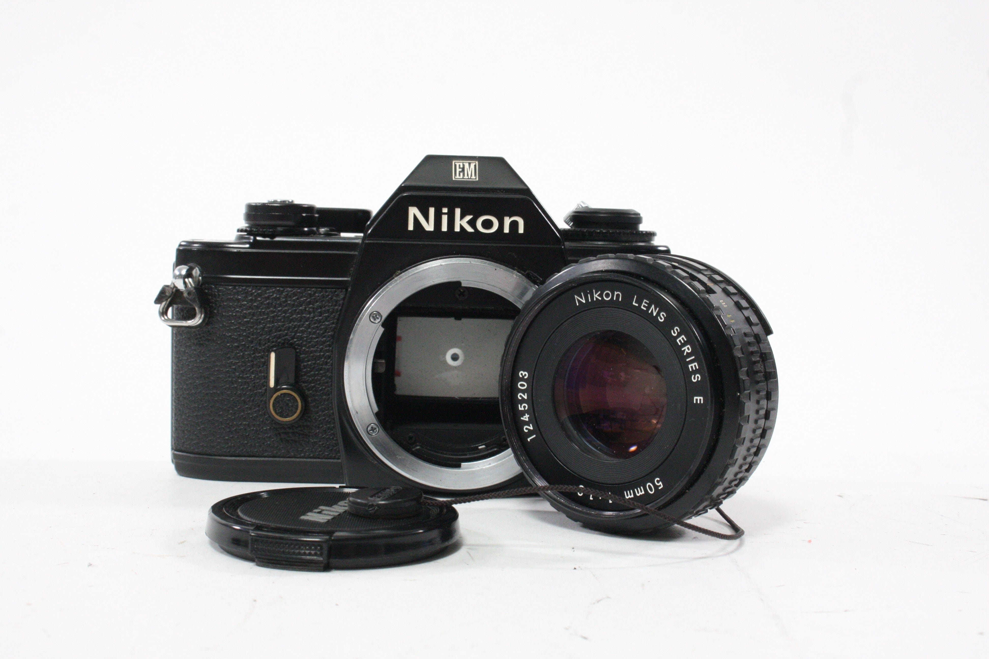 Nikon EM 35mm SLR Camera  with 50mm f/1.8 E Series Lens AS-IS