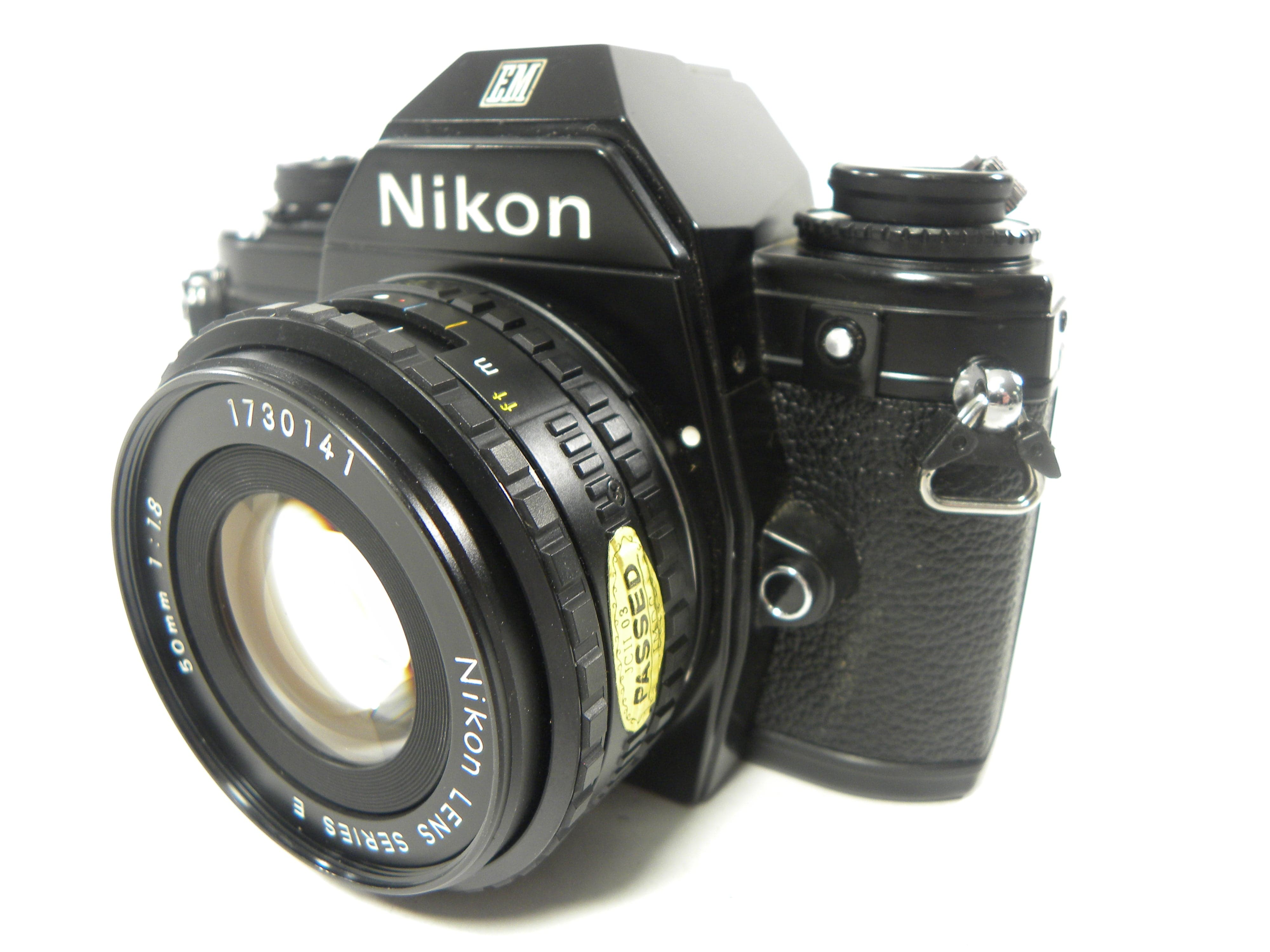 Nikon EM 35mm SLR w/Nikkor Series E 50mm f1.8
