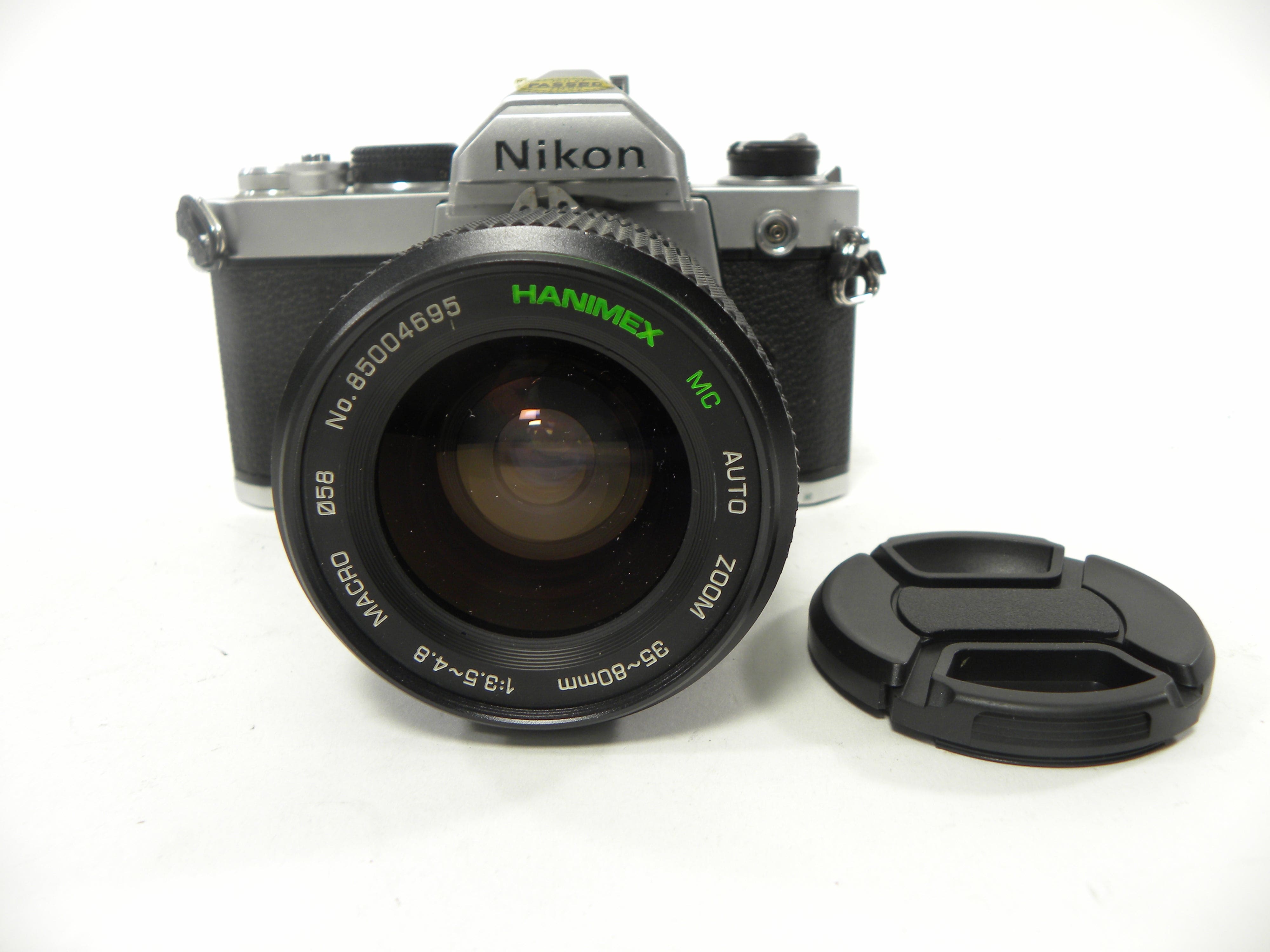 Nikon FM 35mm SLR w/Hanimex MC Auto Zoom 35-80mm f3.5-4.8