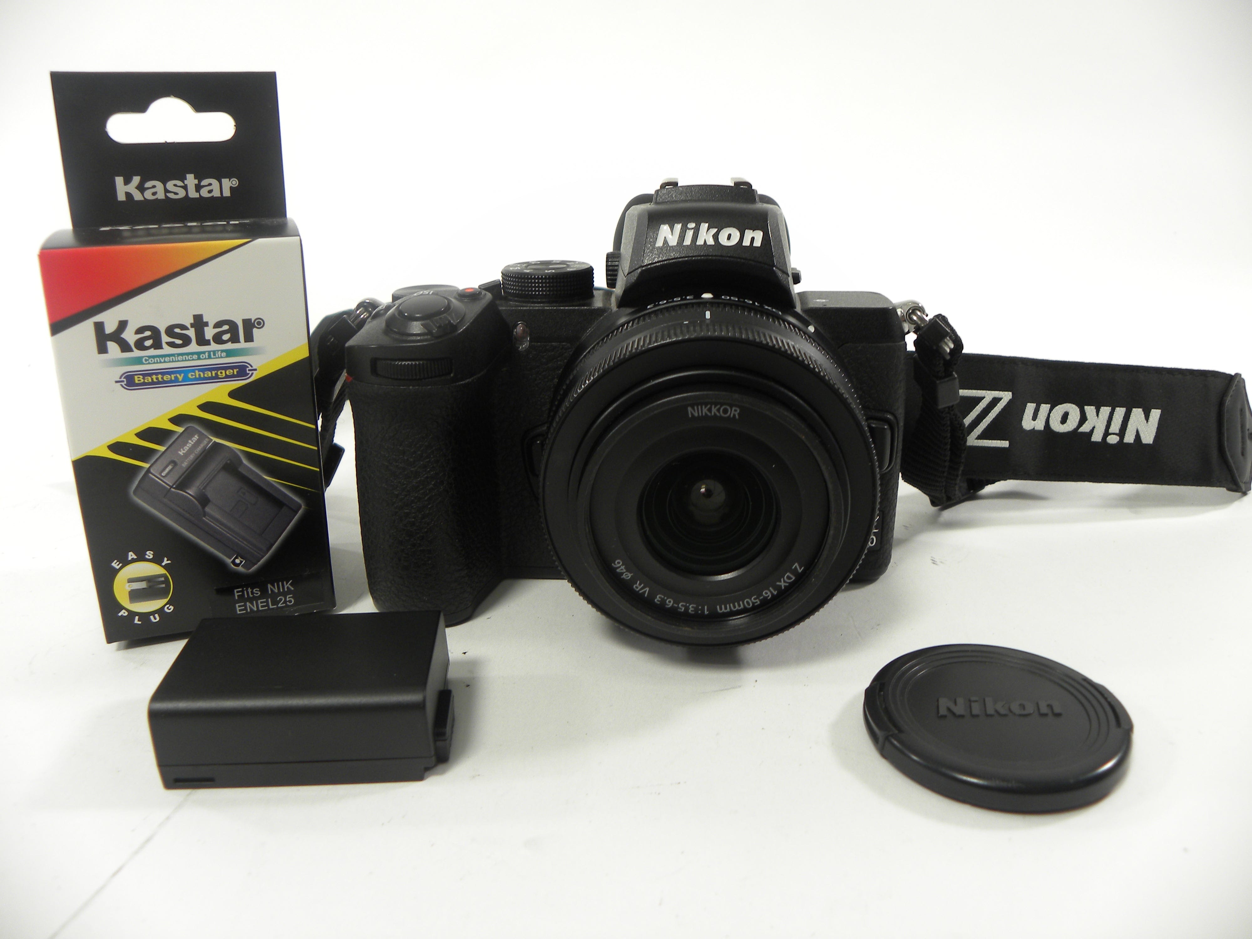 Nikon Z 50 20.9mp Mirrorless Digital w/DX  16-50mm f3.5-6.3  Shutter Ct. 2.945