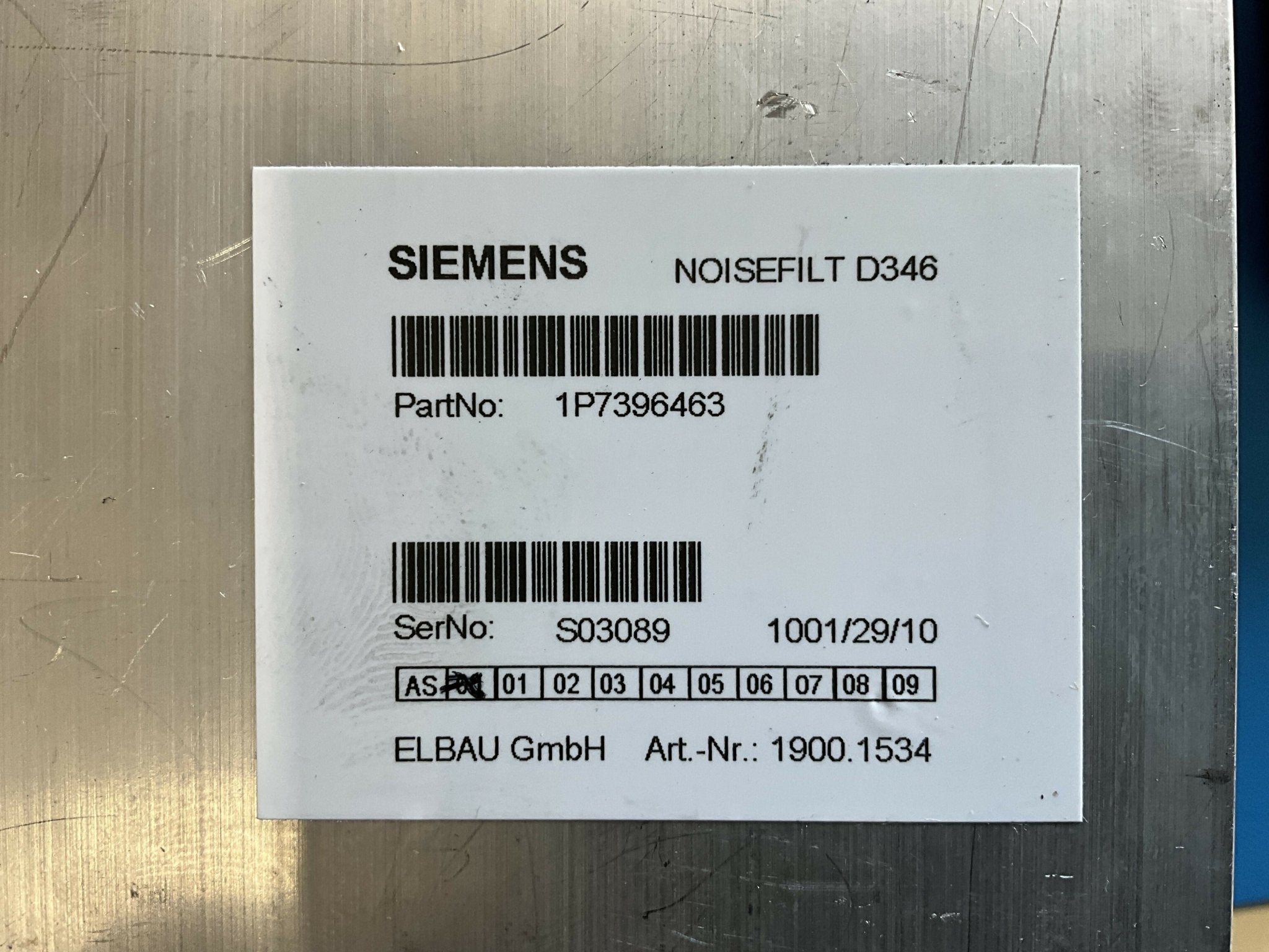 NOISEFILT_D346 (7396463 Siemens