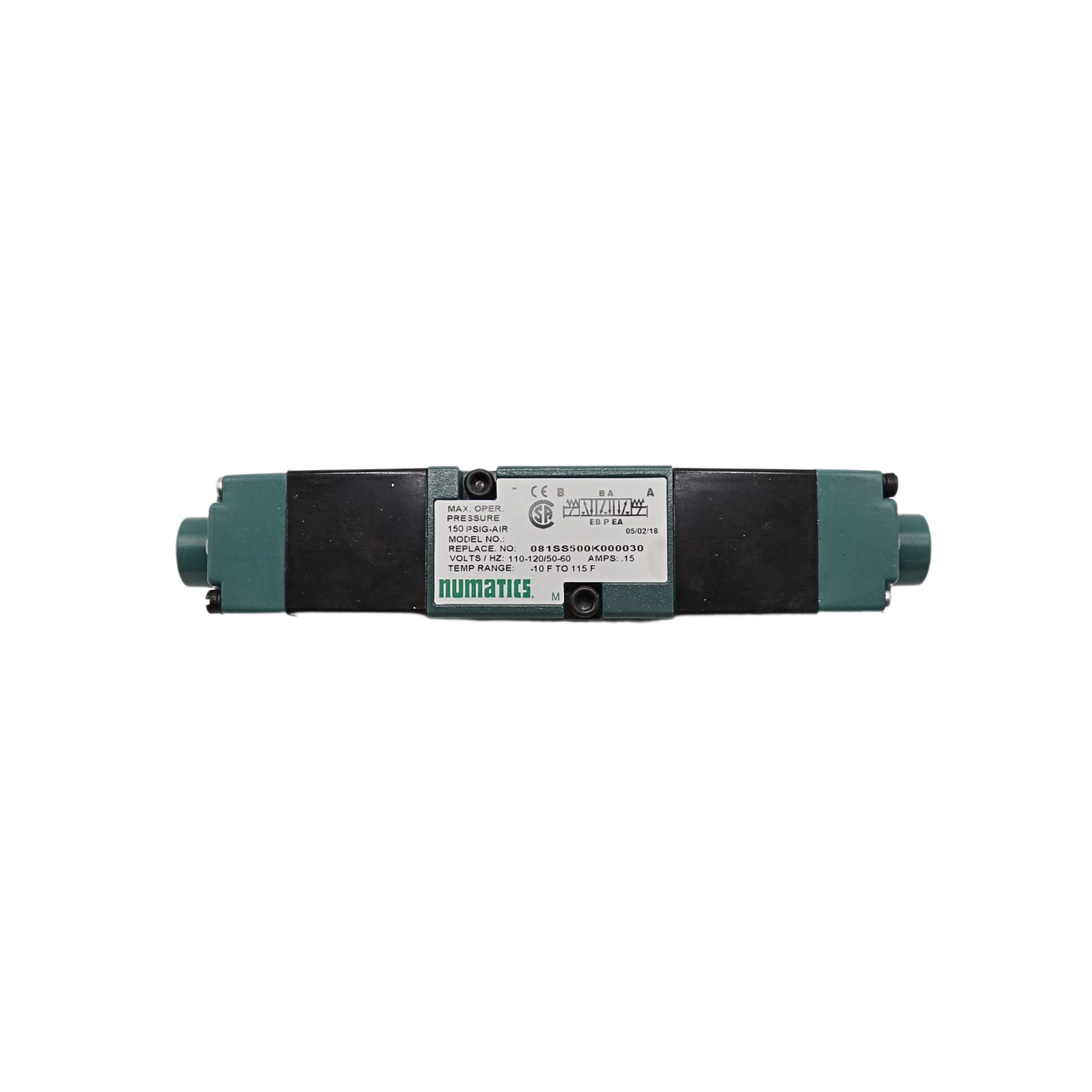 Numatics | Aventics Sandwich Regulator MK8 Series 4/3 Open CTR 120VAC | 081SS500K000030
