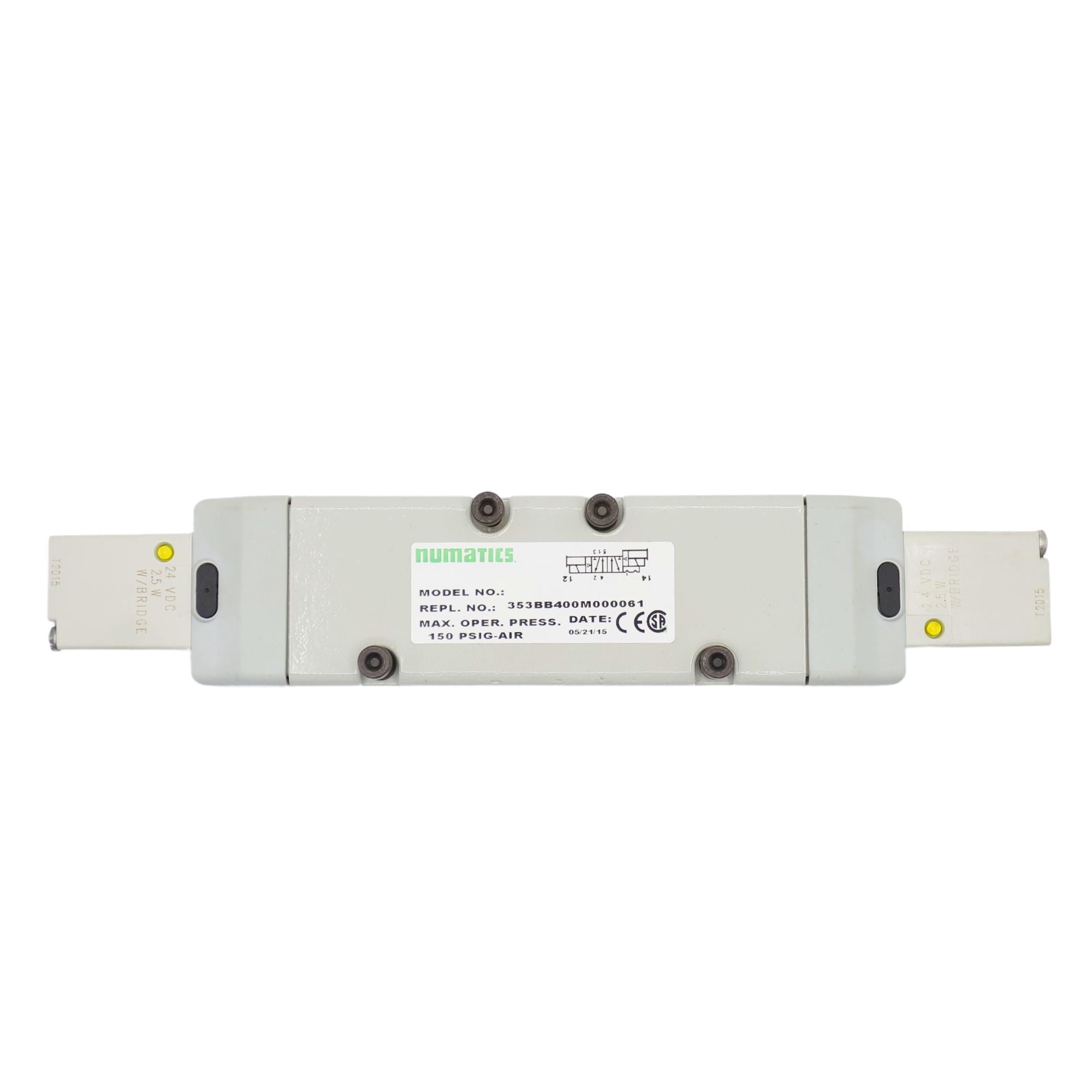 Numatics | Aventics Solenoid Pilot Valve 2035 Series 4/2 Detent 24VDC | 353BB400M000061