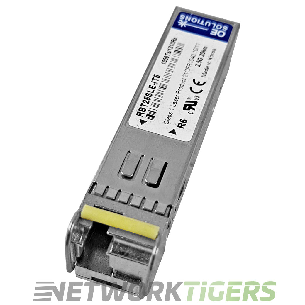 OE Solutions RBT25SLE-IT5 1550Tx/1310Rx Single Strand 2.5G 20Km SFP Transceiver