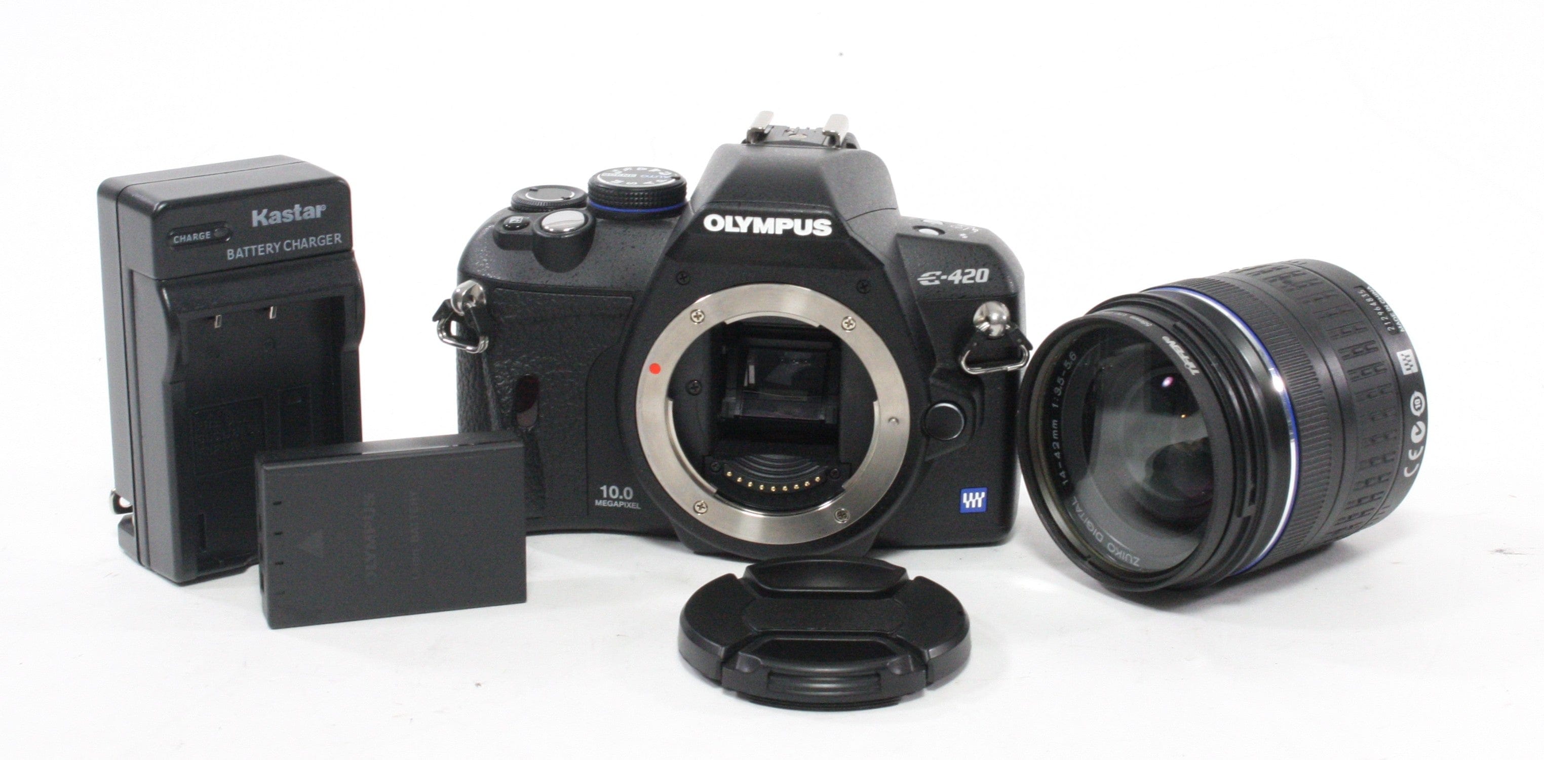 Olympus E-420 Digital SLR Camera with 14-42mm f/305-5.6 Lens- 433 Clicks