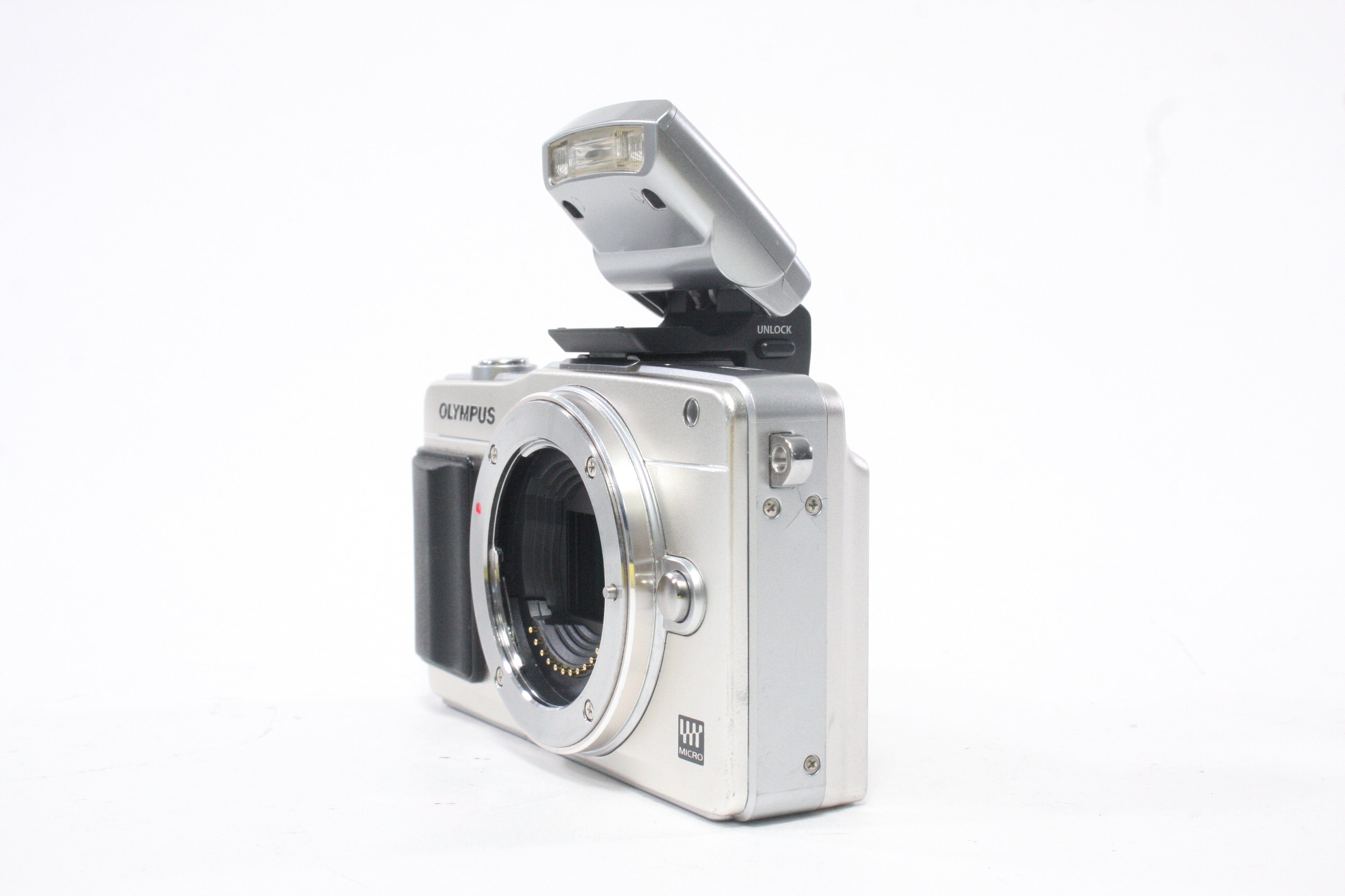Olympus Pen Mini E-PM2 Digital Mirrorless Camera with Flash Shutter Count 4,448