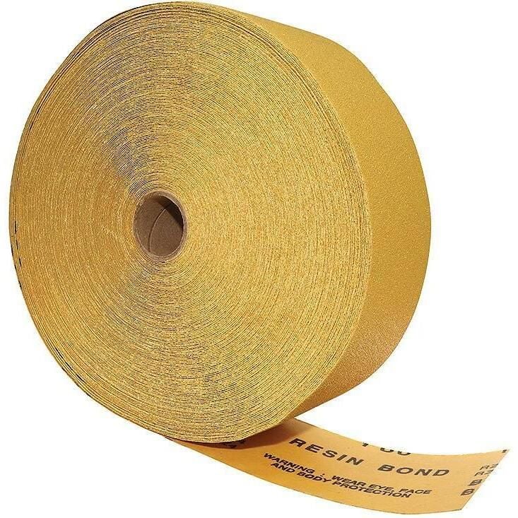 Seachoice 91922 Open Coat Aluminum Oxide PSA "C" Weight Sheet Roll P220, 2-3/4" x 45 yd