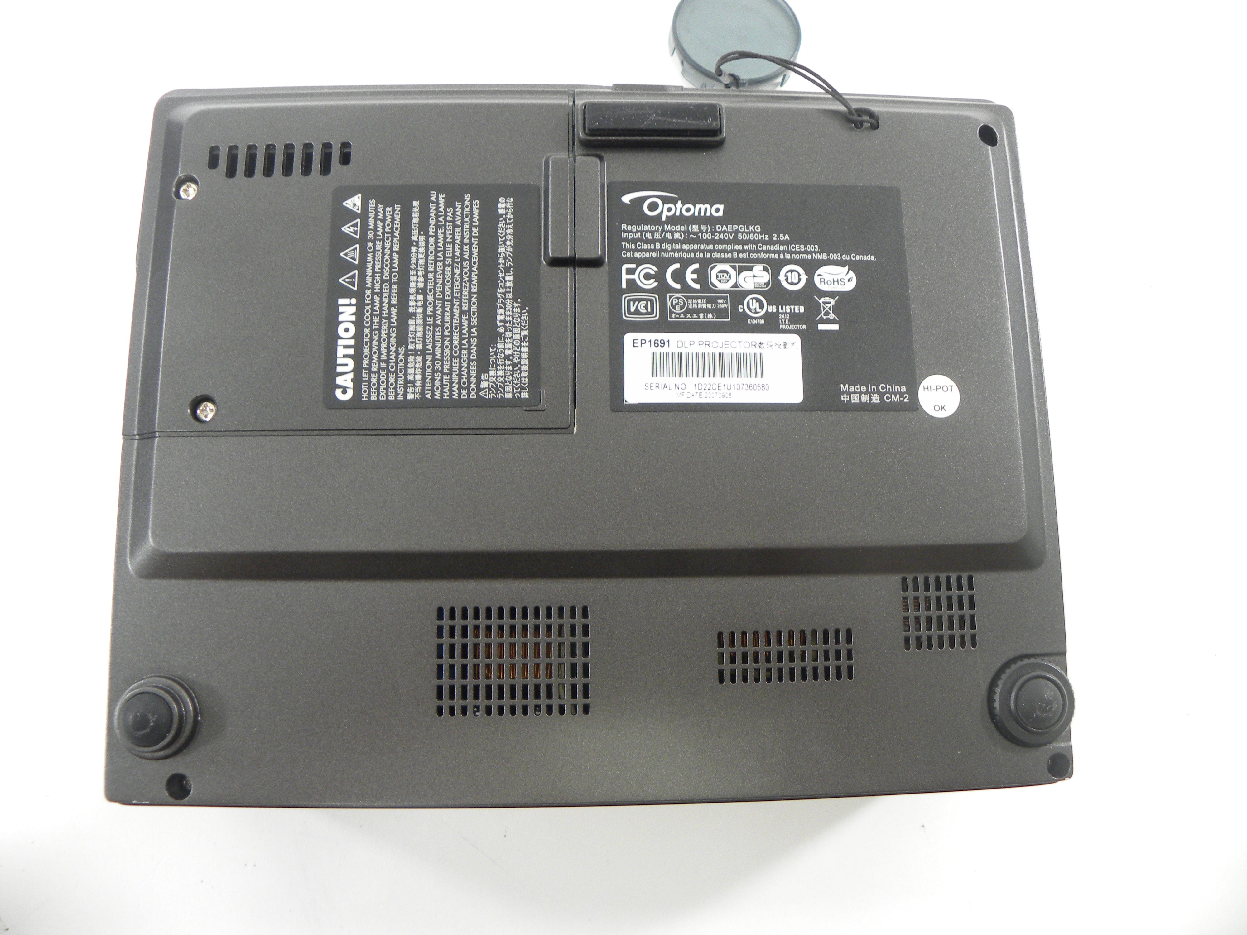 Optoma DLP Projector Model DAEPGLKG  AS IS