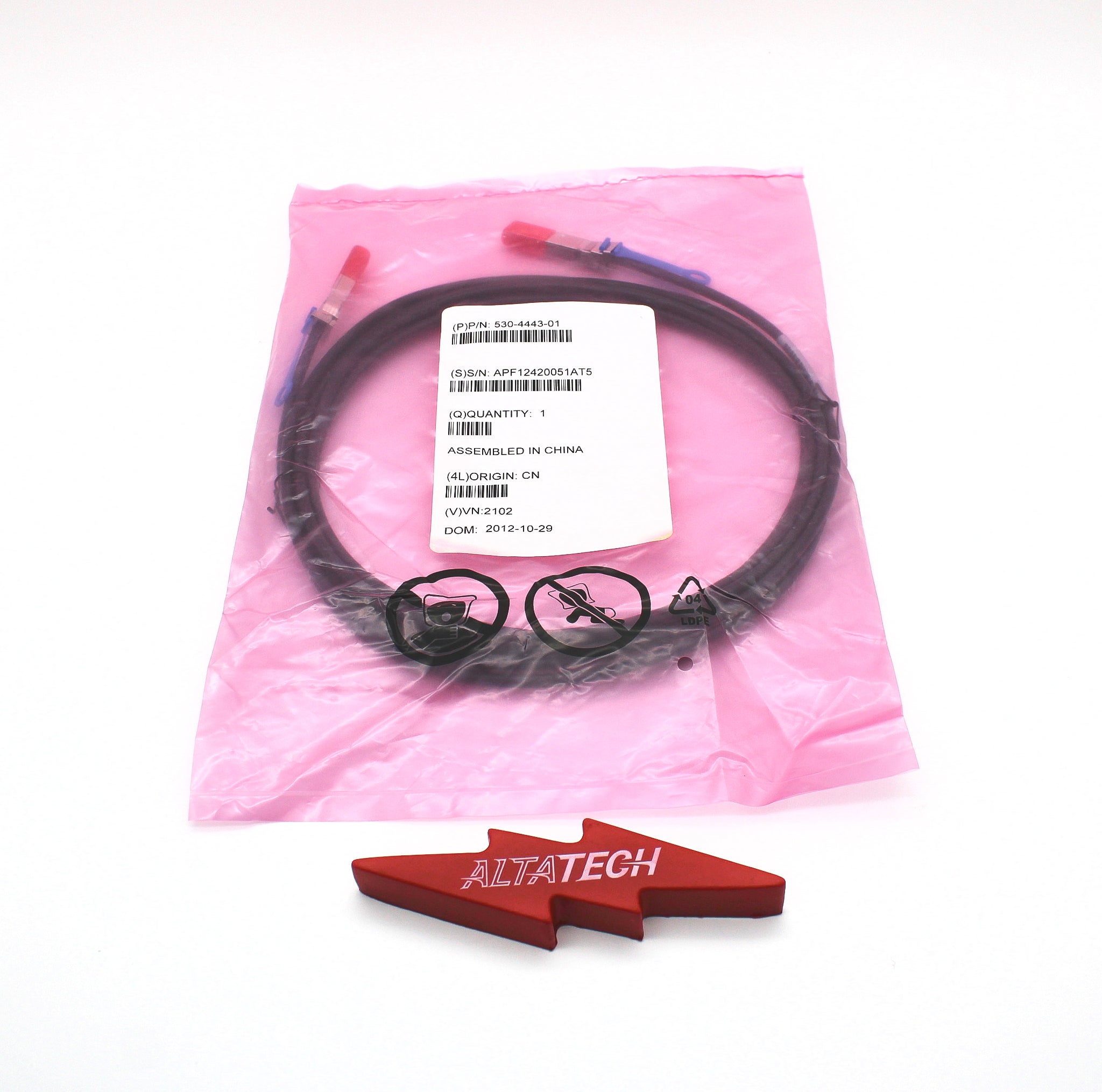 Oracle 530-4443_NEW 10GBPS SFP+ TWINX CABLE, 5M
