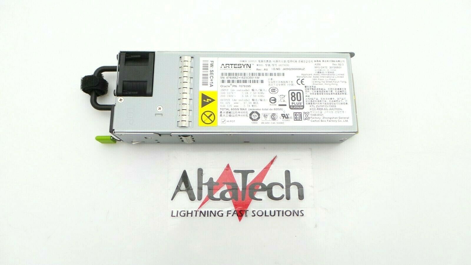 Oracle 7060951 A256 600W AC Power Supply