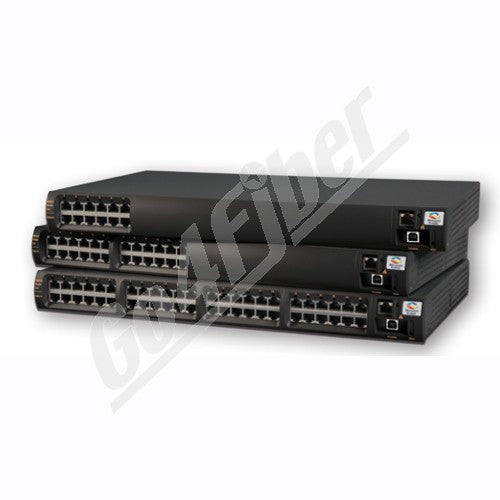 Microsemi Midspans, High-Power, 24-Port Full Power (36W per port, Managed, Gigabit PoE Midspan, DC and AC Input.
