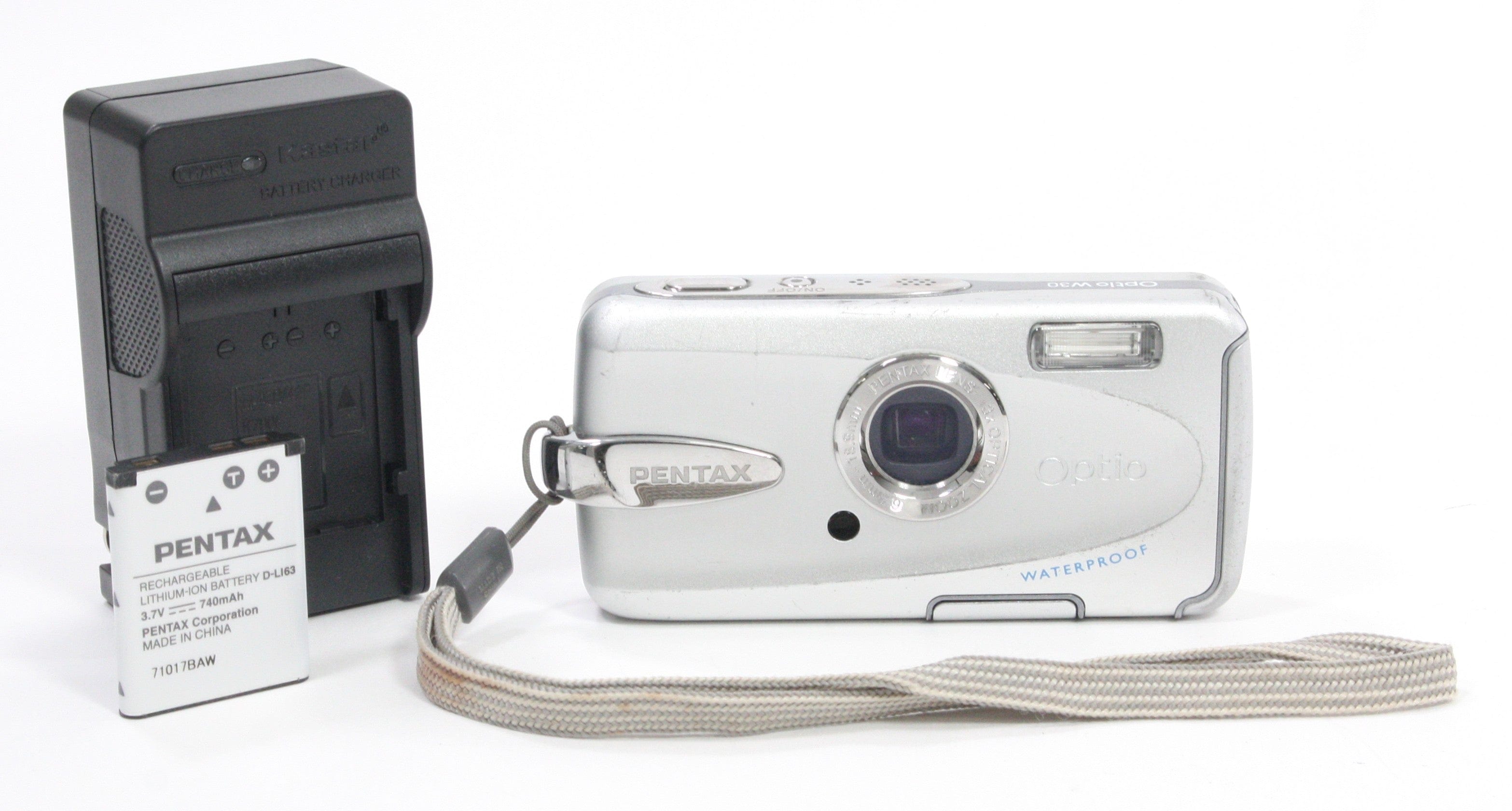 Pentax Optio W30 Waterproof Digital Camera 3x Zoom 7.1mp