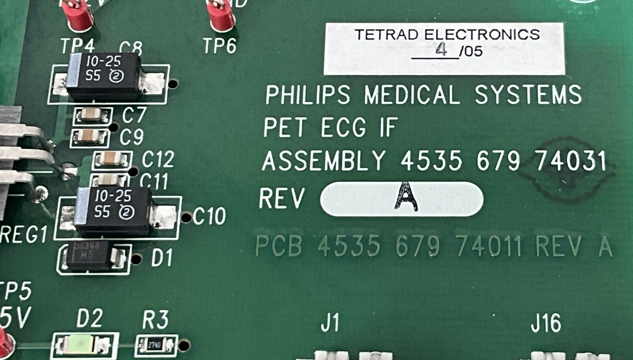 PET ECG IF ASM (453567974031 REV A) PHILIPS