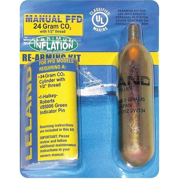 Seachoice 50-85700 24G Manual Re-Arm Kit For Inlatable Vest 85800/85600