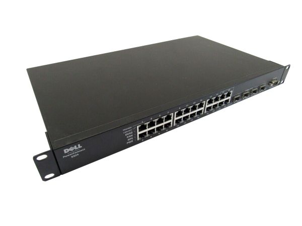 UJ371 - Dell PowerConnect 5324 24-Ports 1GbE RJ-45 Network Switch with 4-Ports SFP