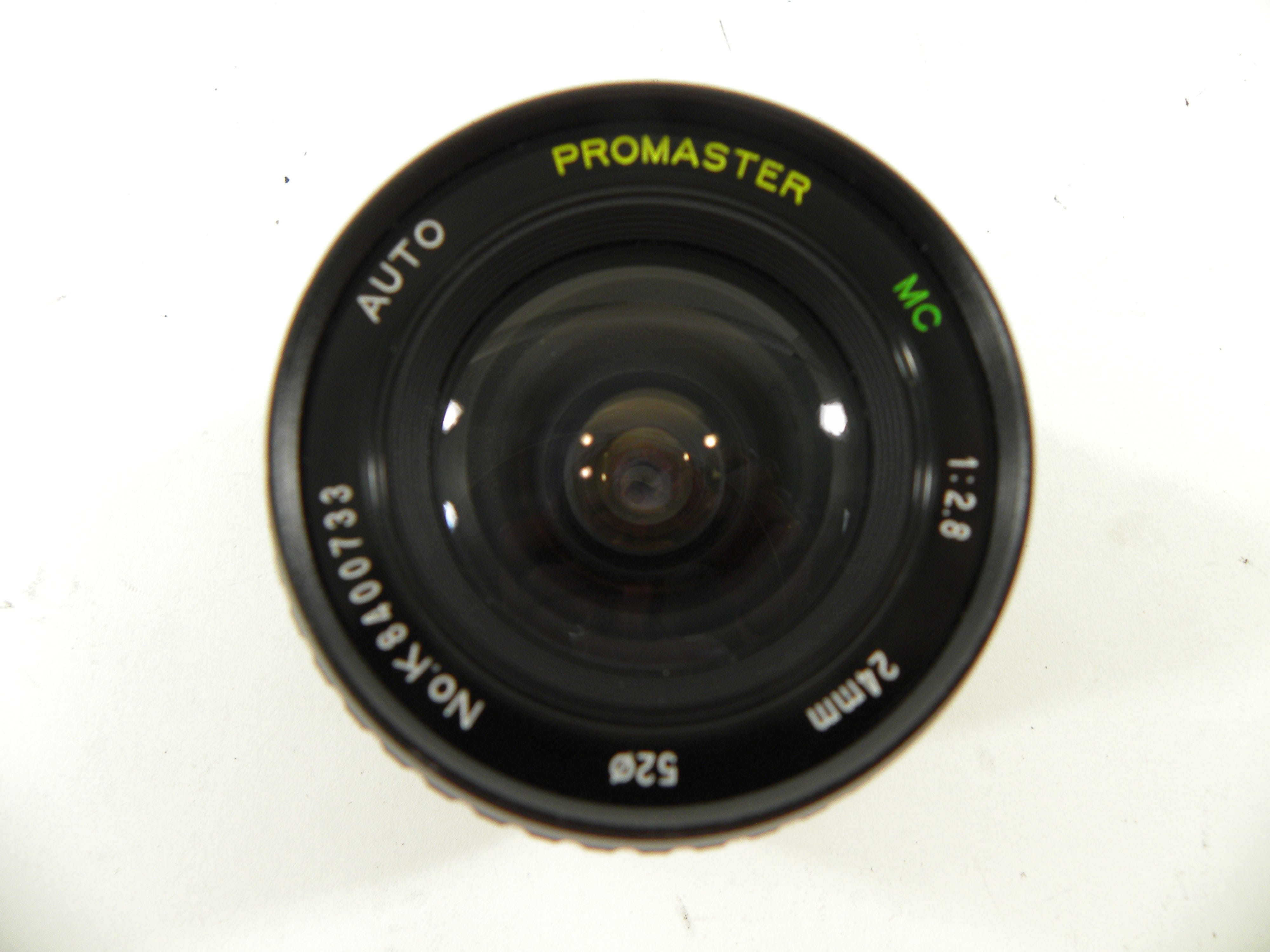 Promaster Auto MC 24mm f2.8 K-Mount lens