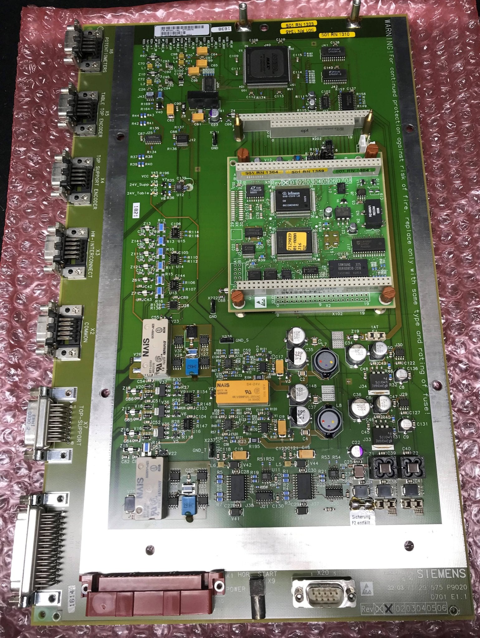 PT-Horizontal Board D701/D2 (08904901/07129575/10596196 Siemens