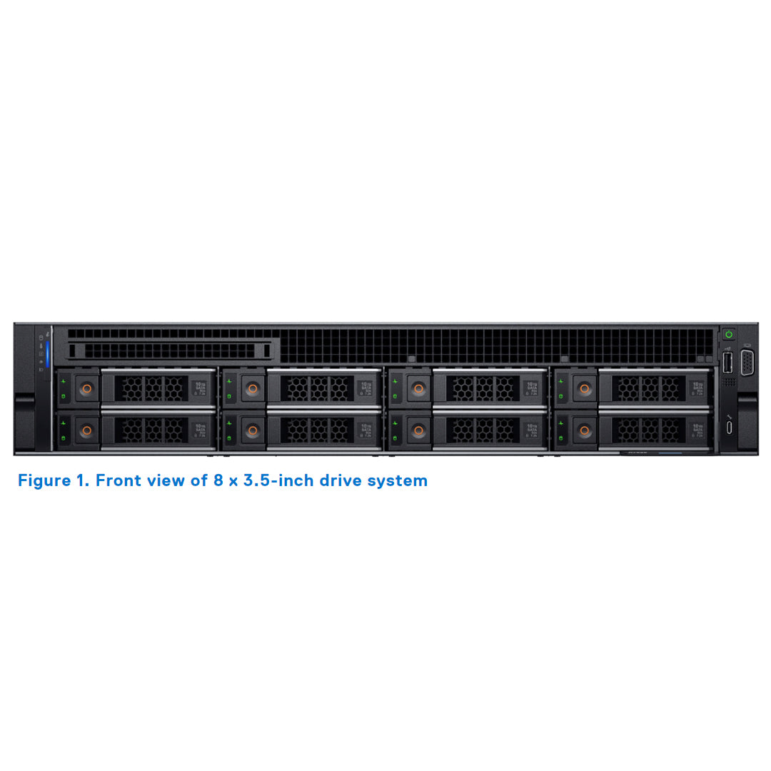 J6XCH — 8x 3.5" (SAS/SATA) Rack Chassis | Refurbished Dell PowerEdge R550
