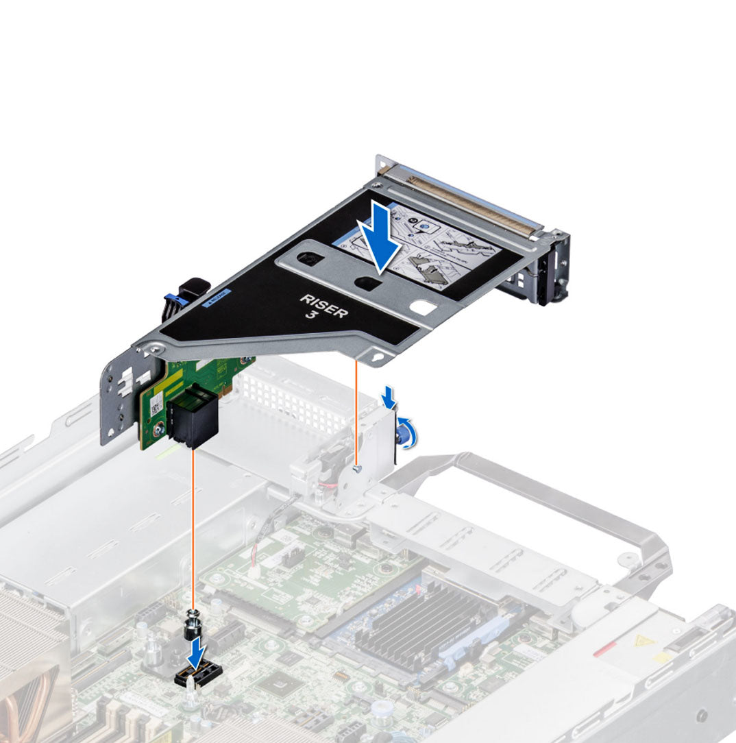 HTX77 — R3C 2x16 FH Hl Riser Assembly | Dell PowerEdge R7525