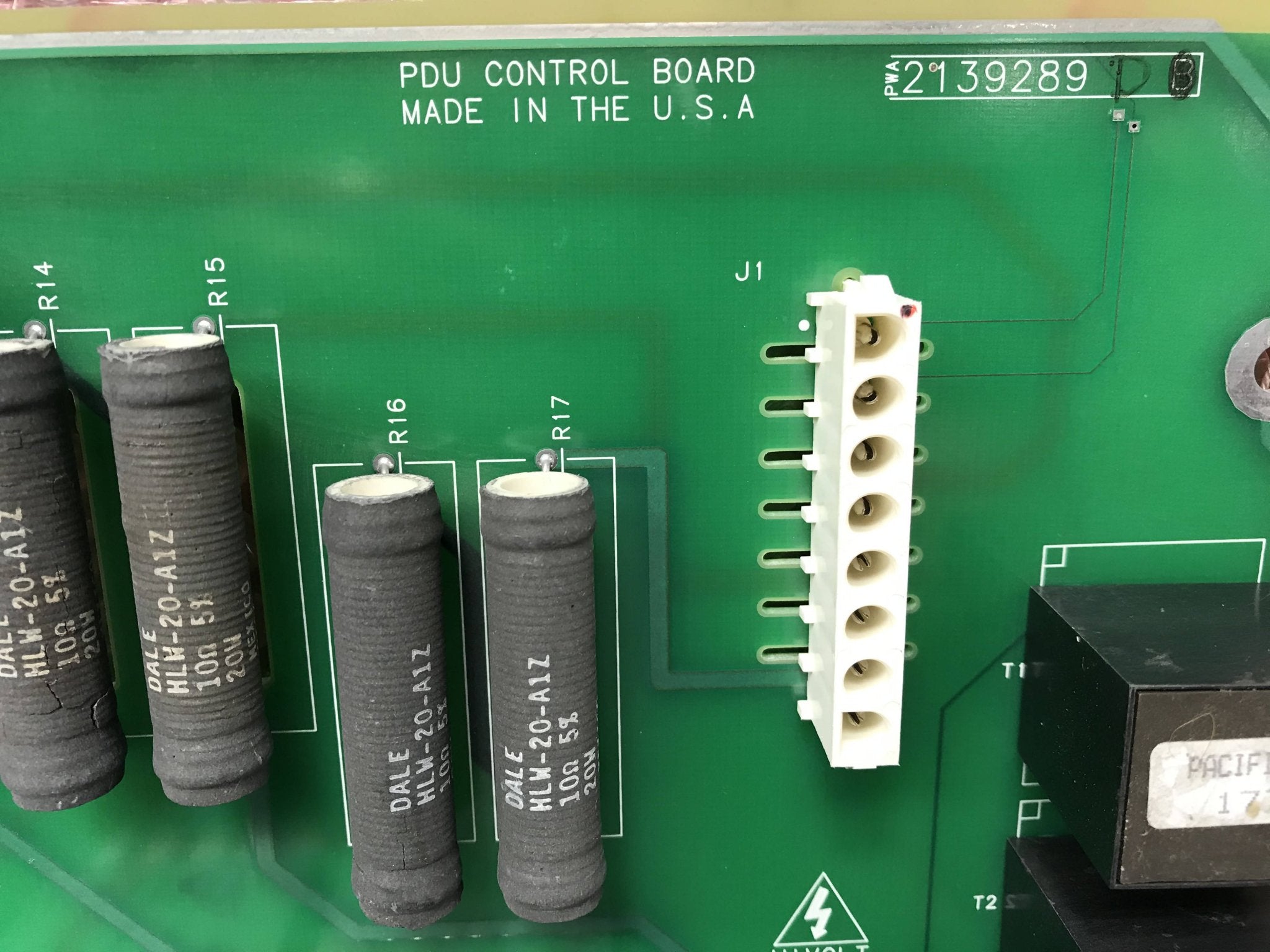 Relay Control Board (2139290/2139289 PDU GE CT Light Speed