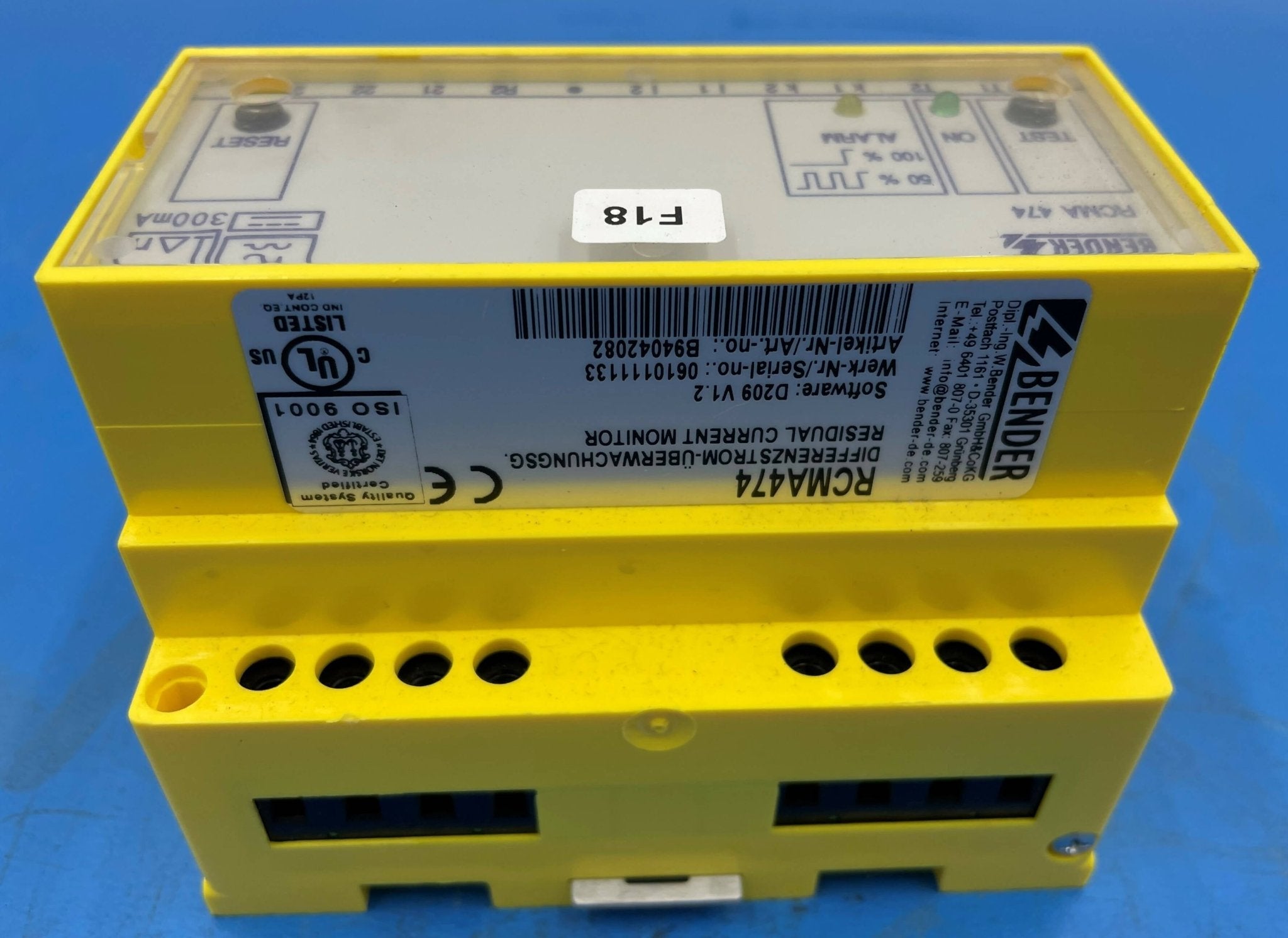 Residual Current Monitor F18 (10161694/RCMA474 Siemens