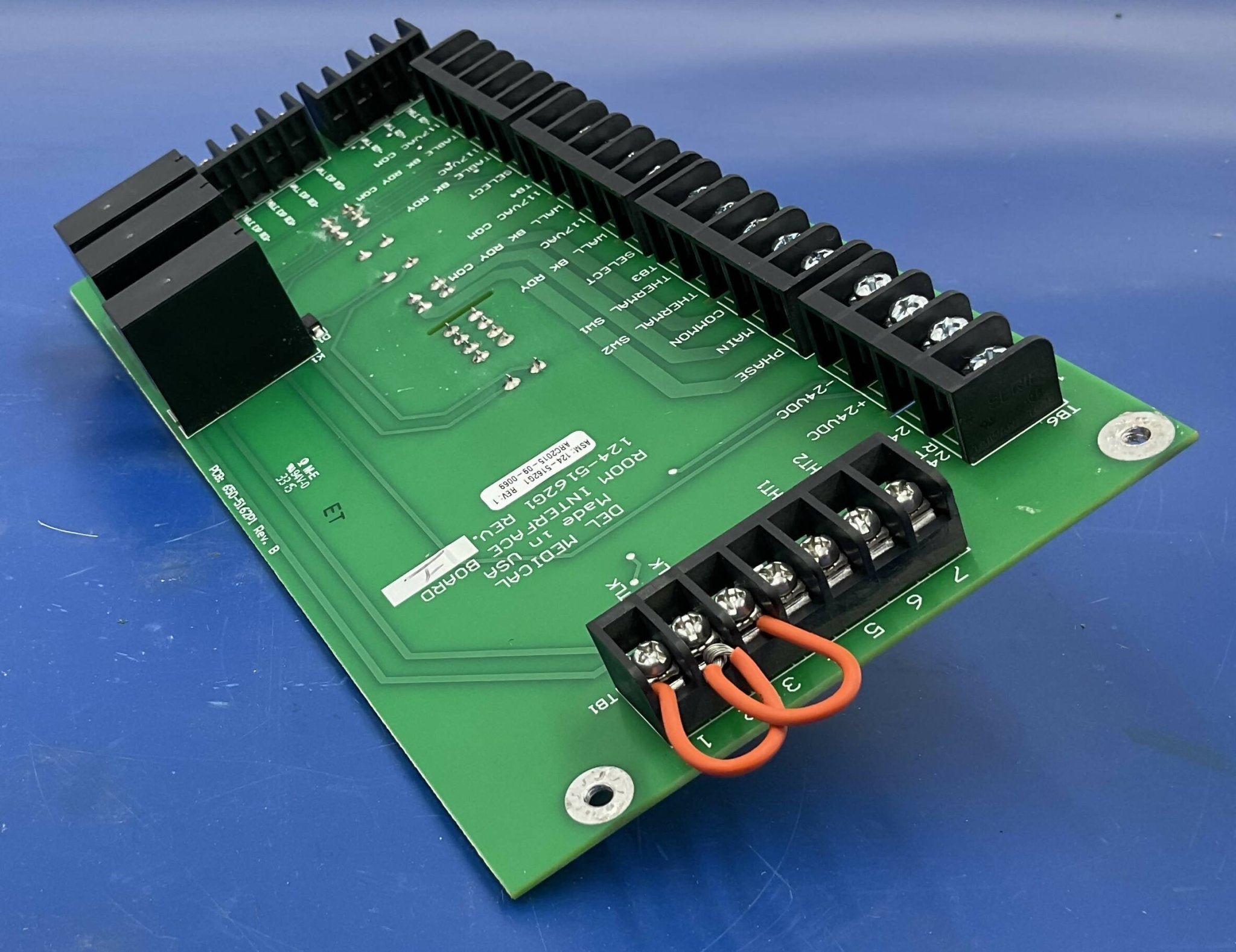Del Medical 124-5162 - Room Interface Board PCB Rev 1 Connector | Alo Tech Solutions