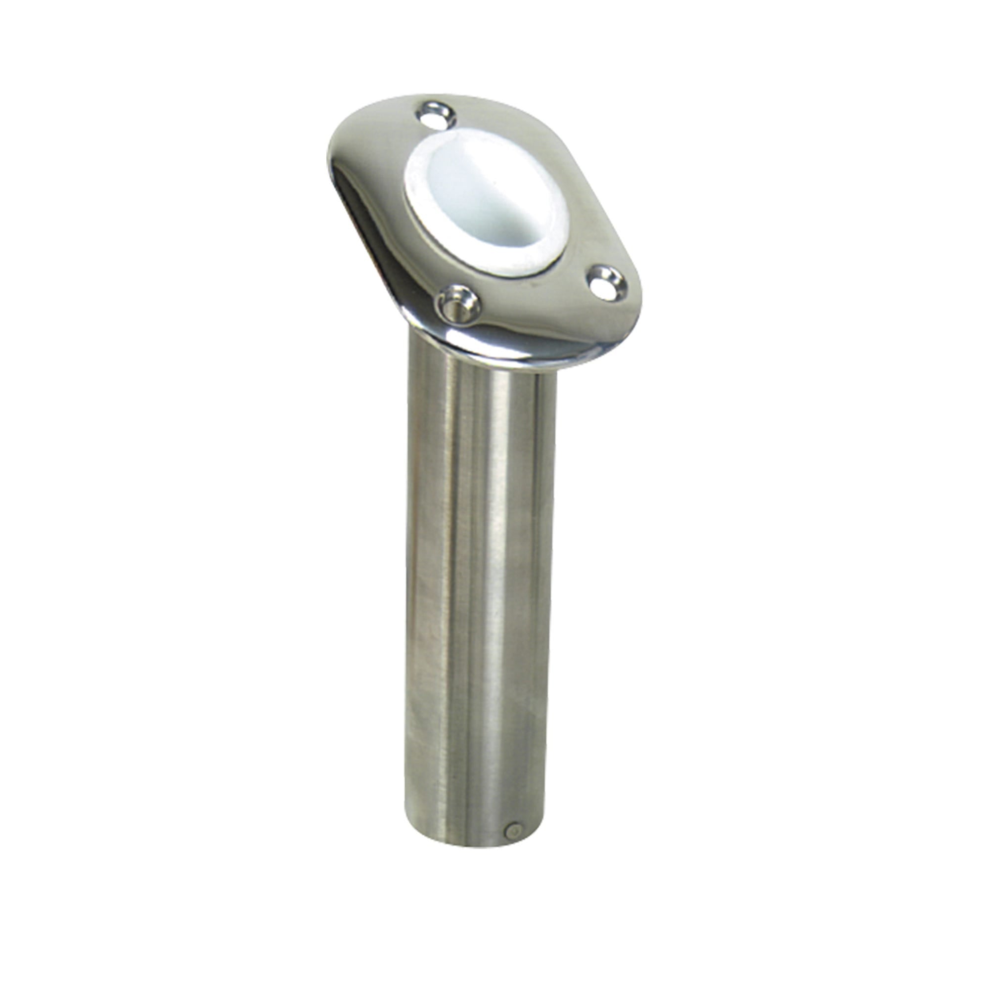 Whitecap S-0096 Bluewater 30 Deg. Stamped S.S. Flush Mount Rod Holder