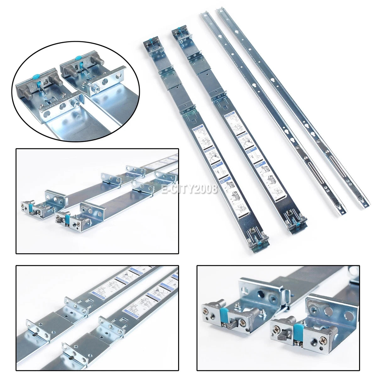 Dell R320 R420 R430 R640 R630 R620 R740 1U Static Ready Rails Rail Kit 053D7M|255748507608